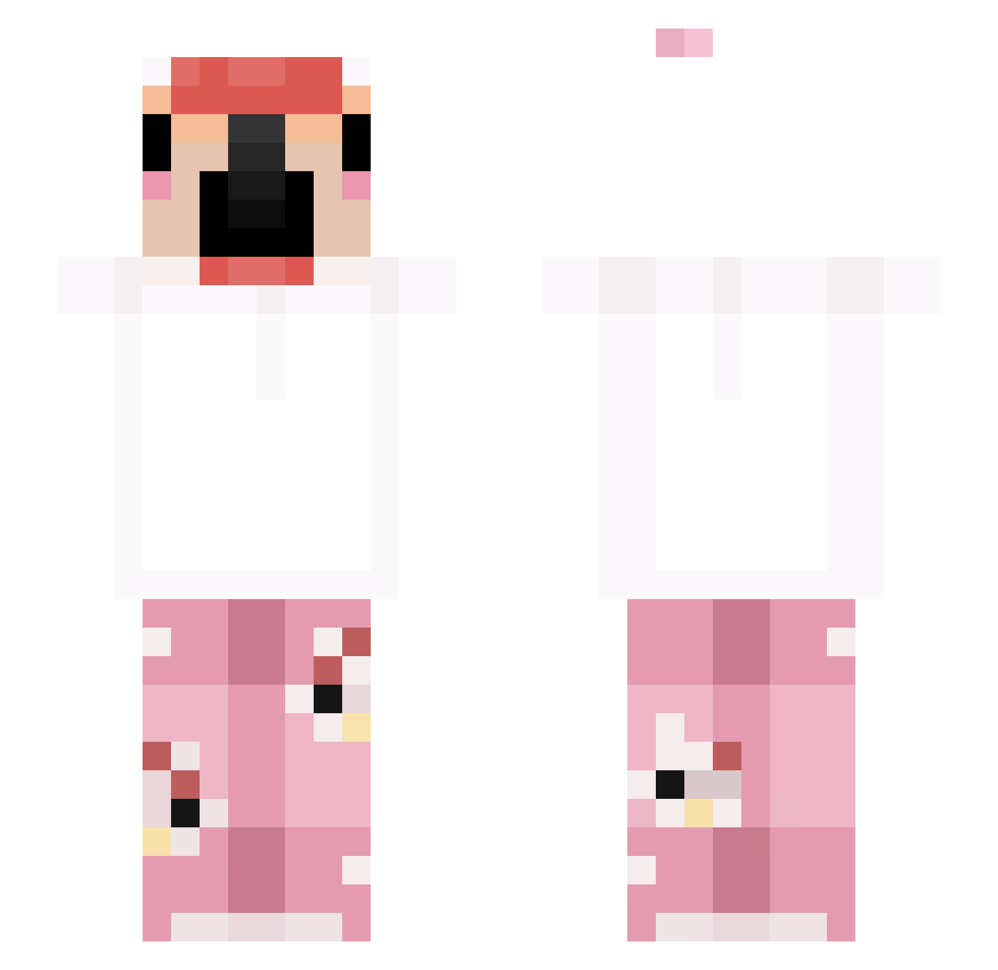 kiwimeneer Minecraft skin, front and back view