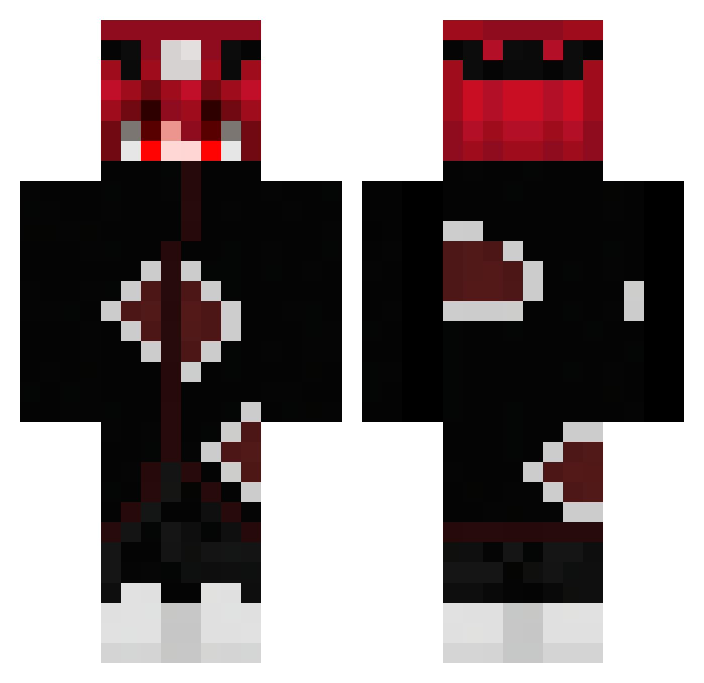XjuLi4nn_ Minecraft skin, front and back view