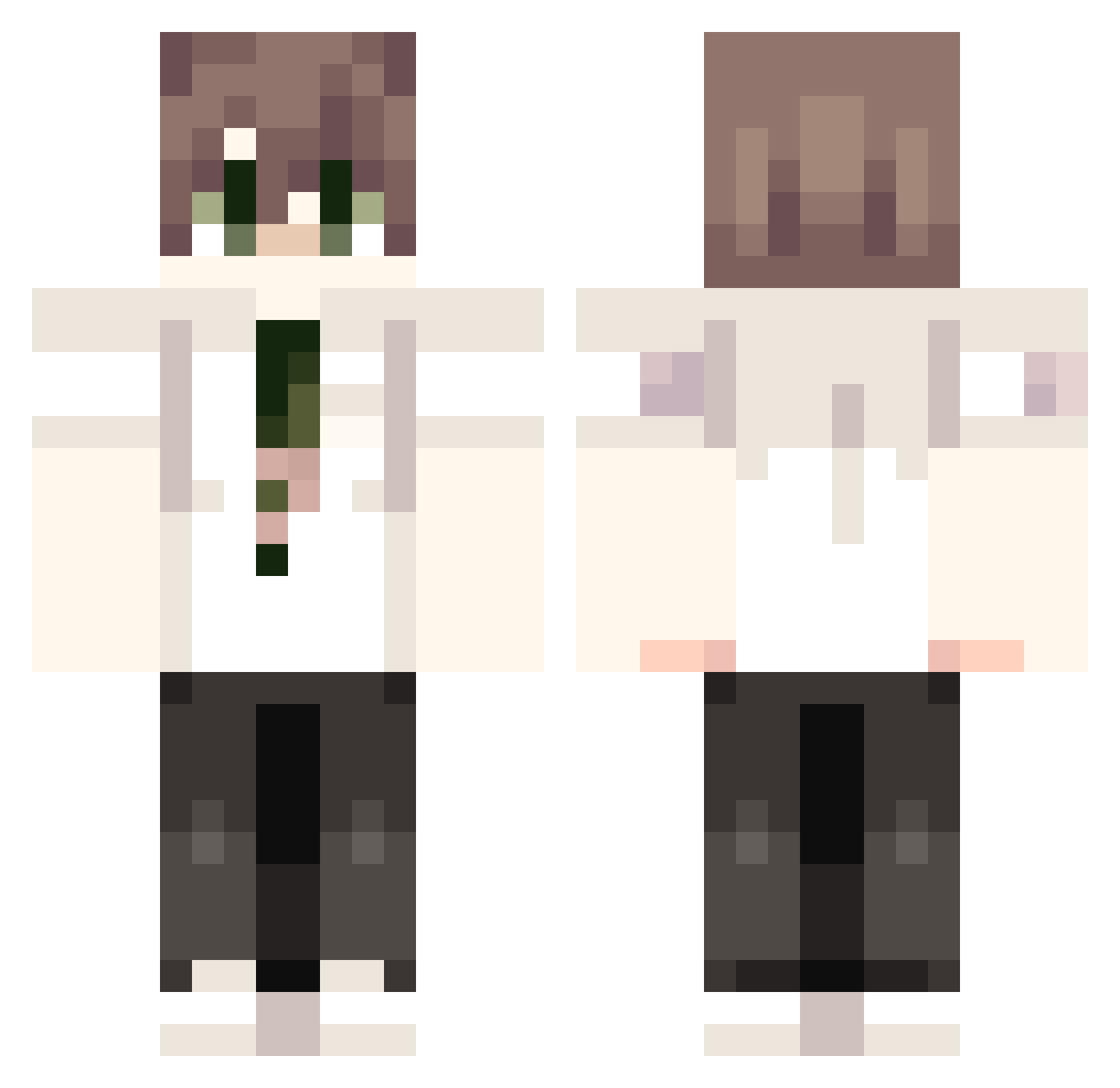 Smol_dog Minecraft skin, front and back view