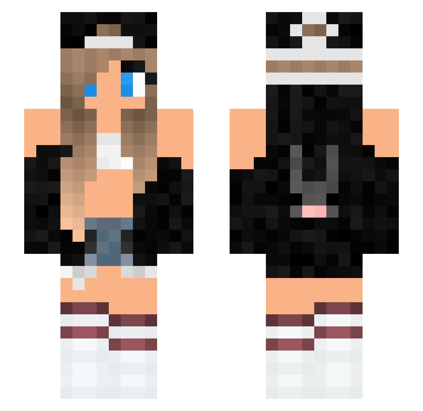 AkinoriOgawa Minecraft skin, front and back view