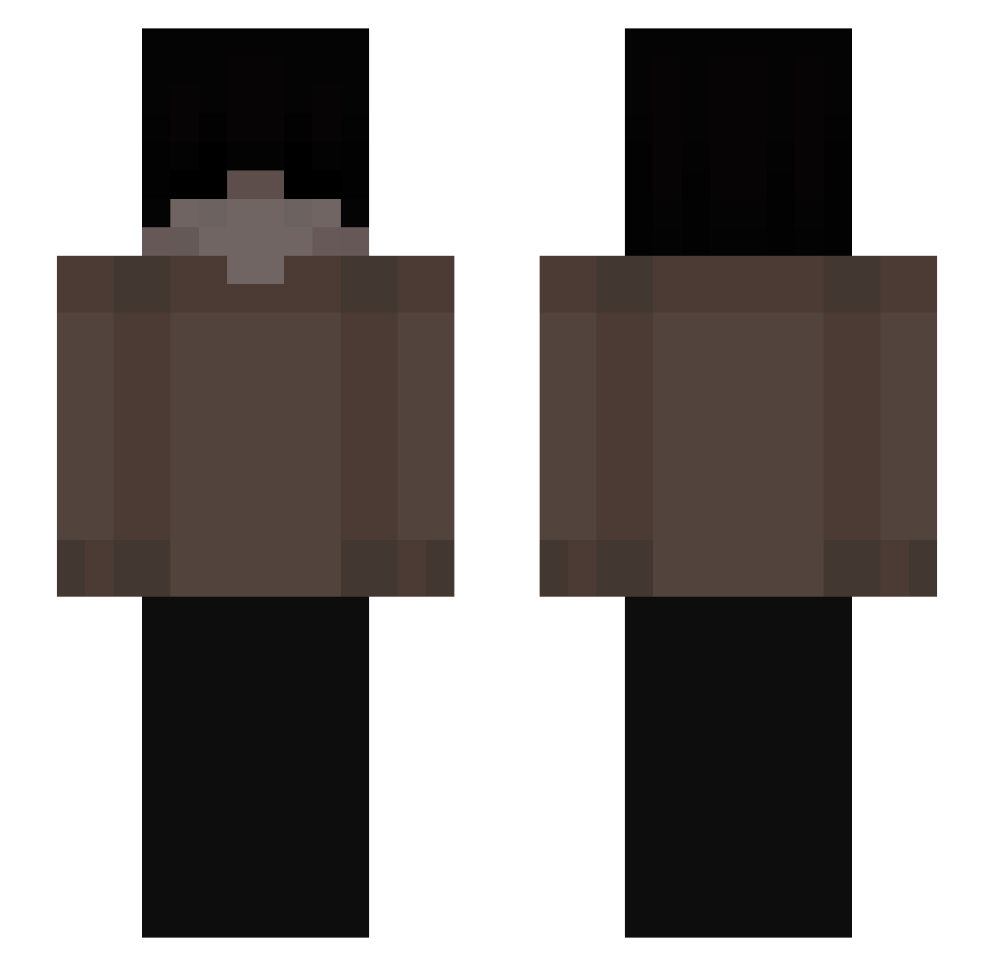 Vanespha Minecraft skin, front and back view