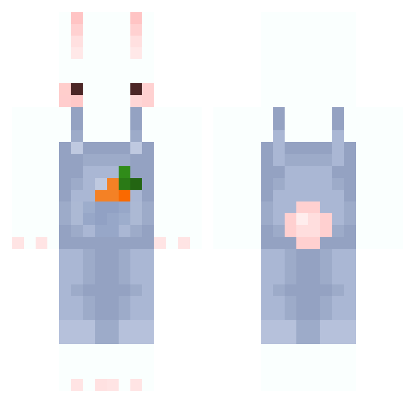 NEBN_ Minecraft skin, front and back view