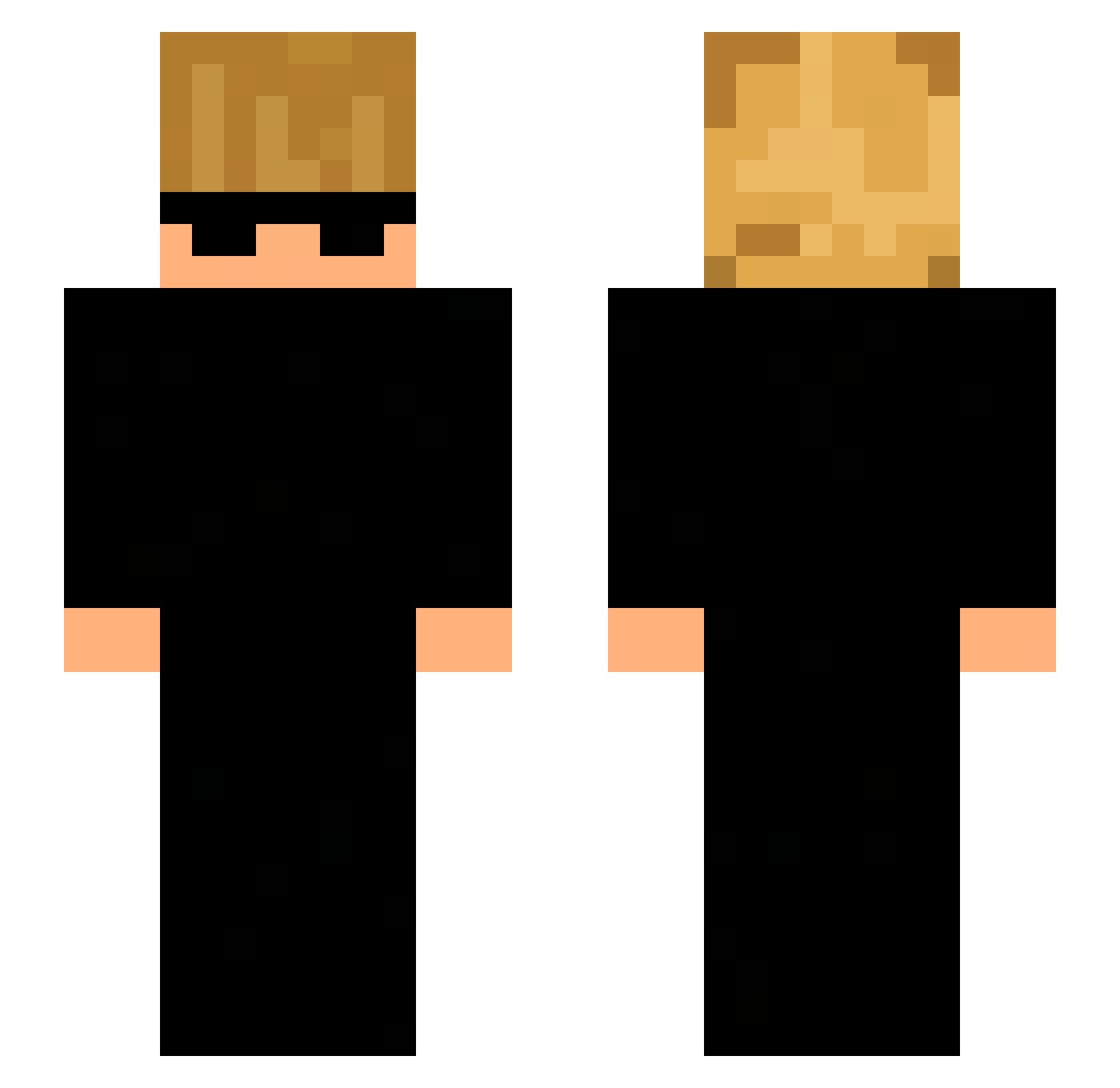 zXoan19 Minecraft skin, front and back view