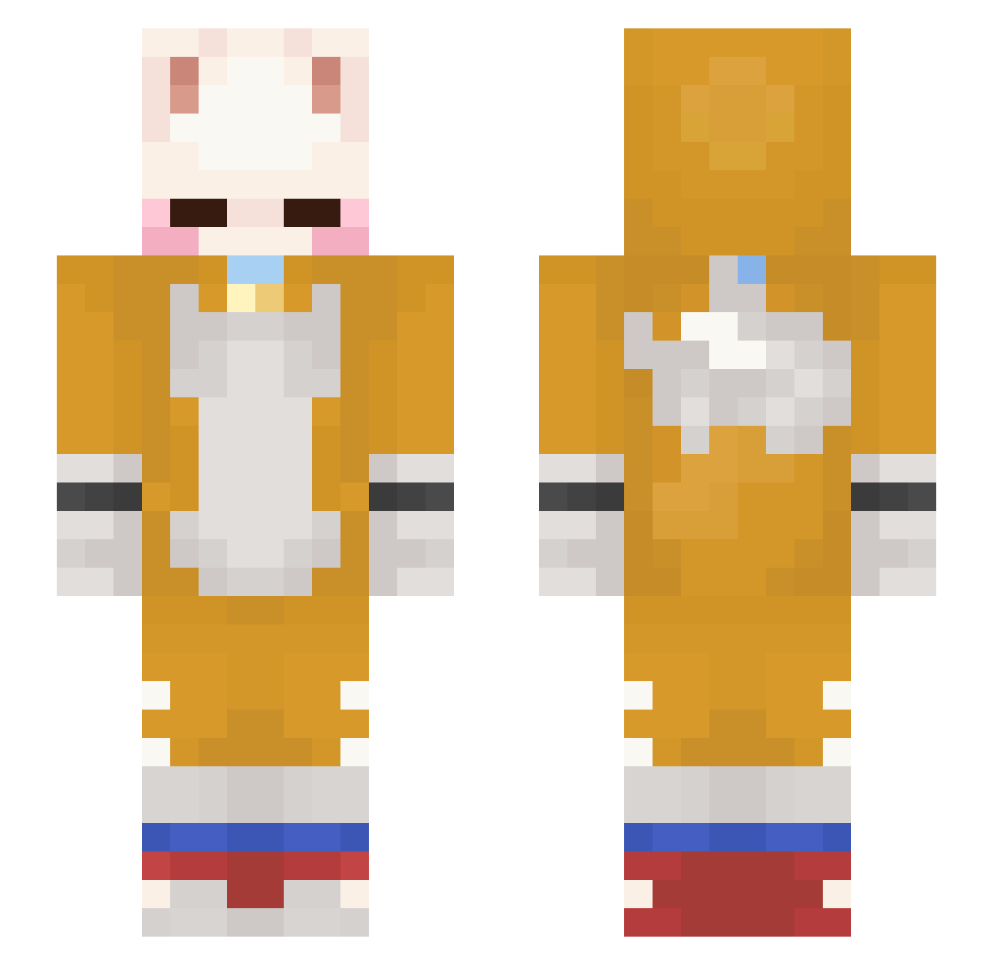 Ghost_4041 Minecraft skin, front and back view
