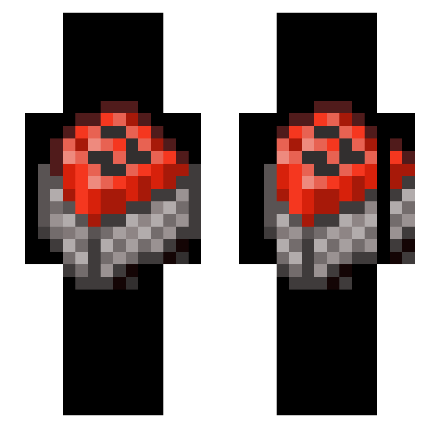 TheOneNOnlyPicle Minecraft skin, front and back view