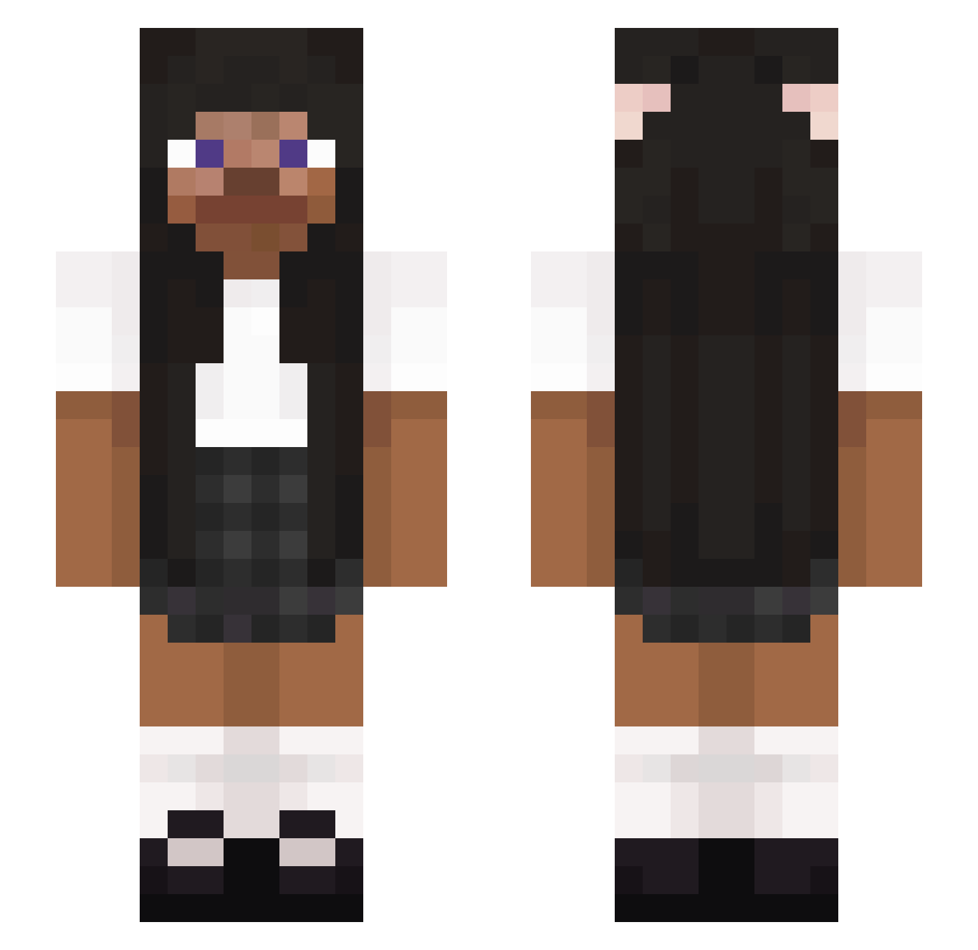 _mokii Minecraft skin, front and back view