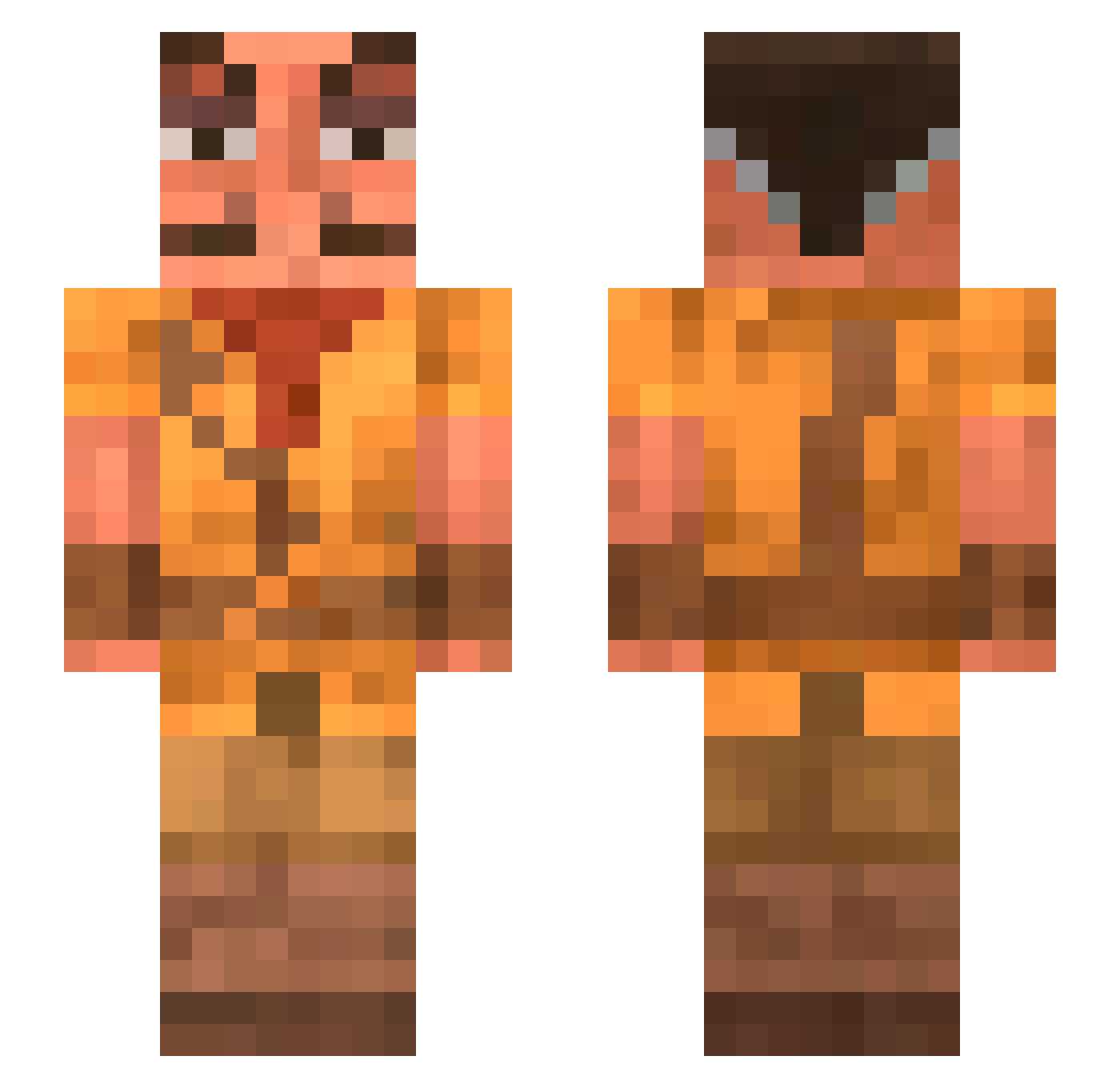 its_AndiWandi Minecraft skin, front and back view