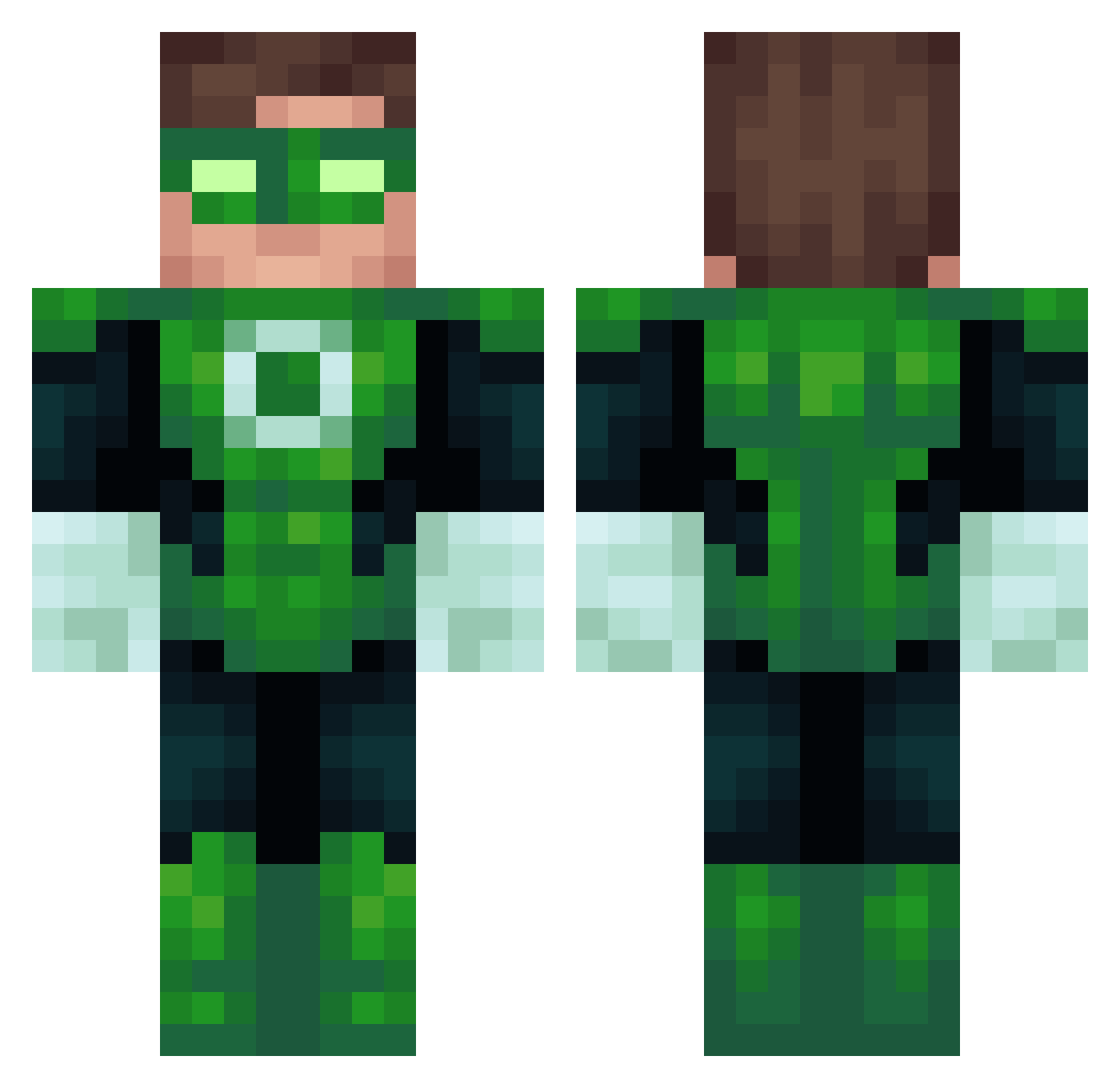 Anne_c07 Minecraft skin, front and back view