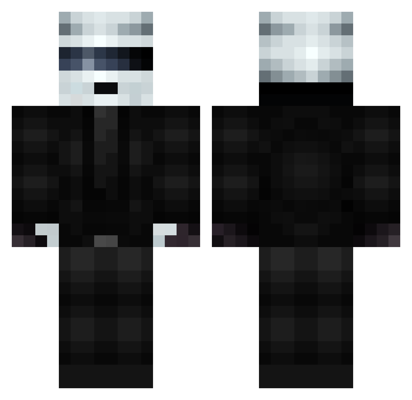 fuzzy_dunlop02 Minecraft skin, front and back view
