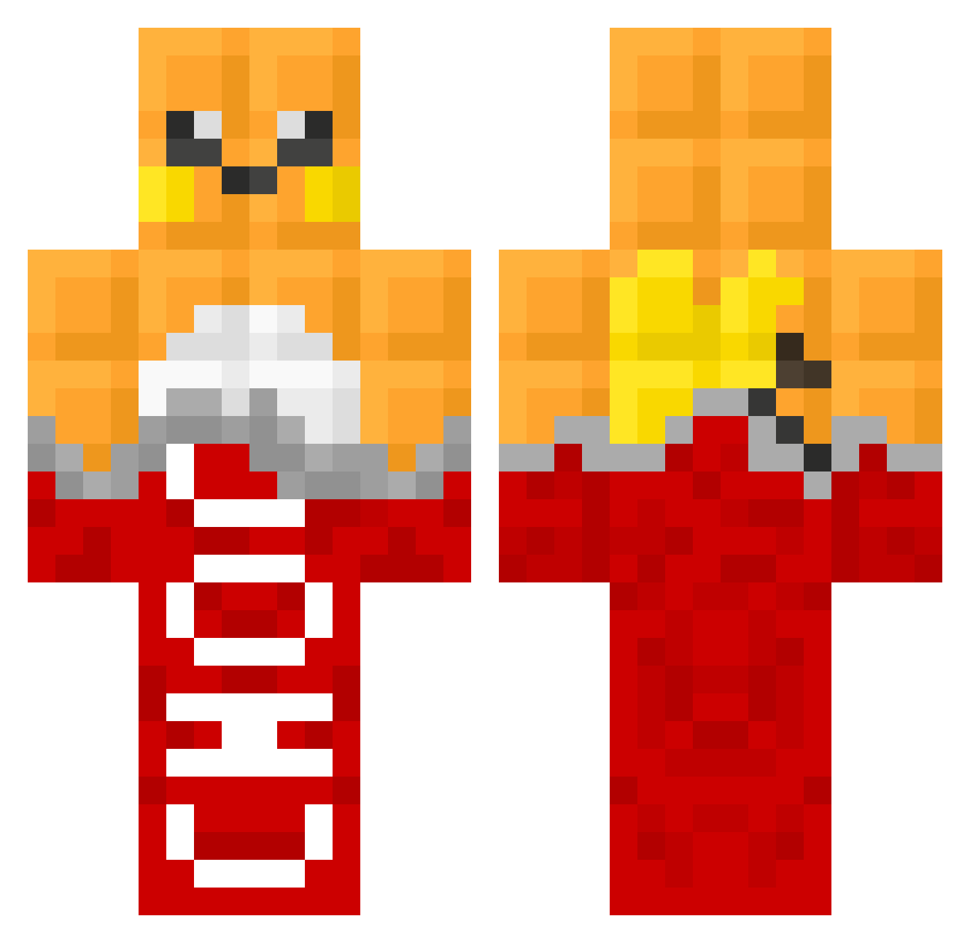 Myst_sxpreme22 Minecraft skin, front and back view