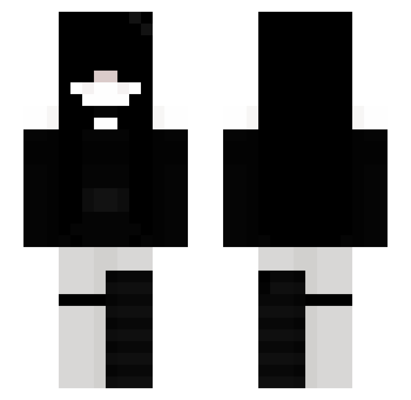 __struggle Minecraft skin, front and back view