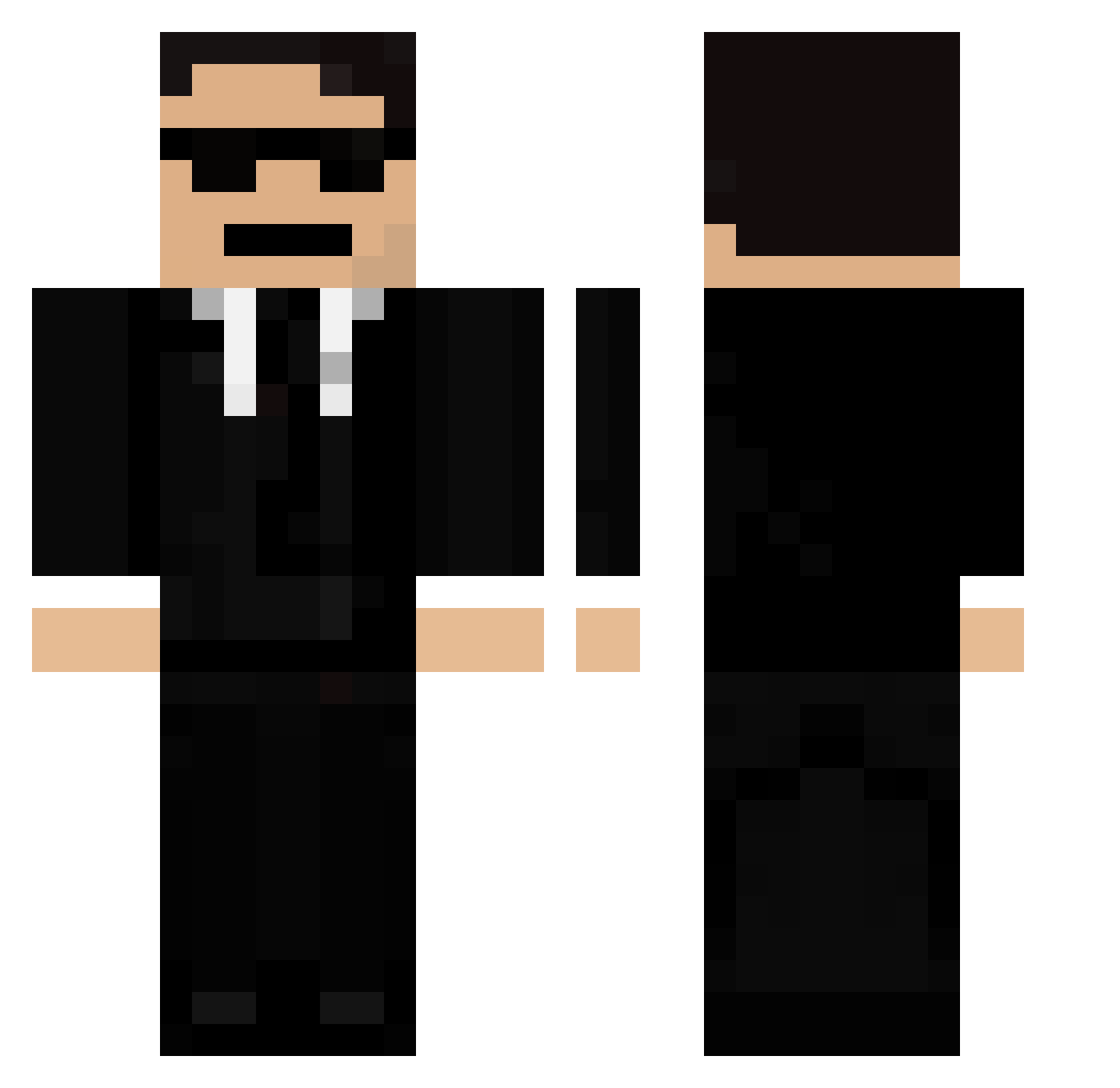 PaloVerde Minecraft skin, front and back view