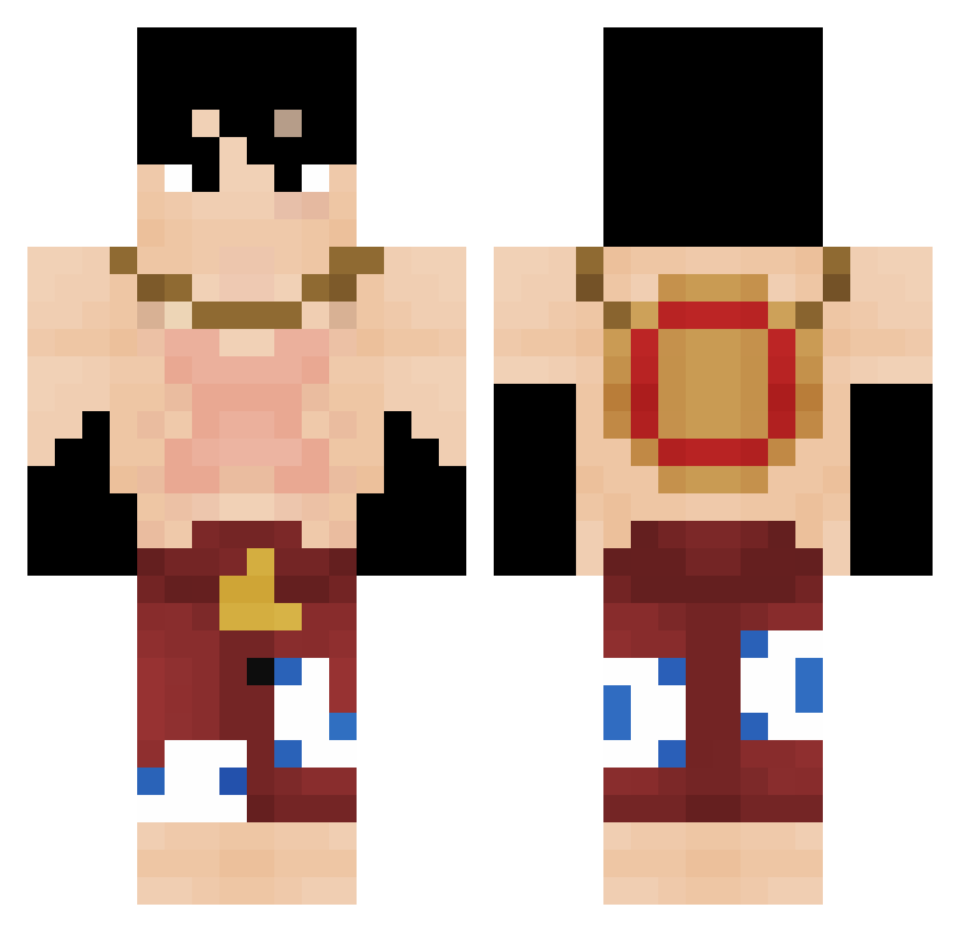 xXDanipvp_HD Minecraft skin, front and back view