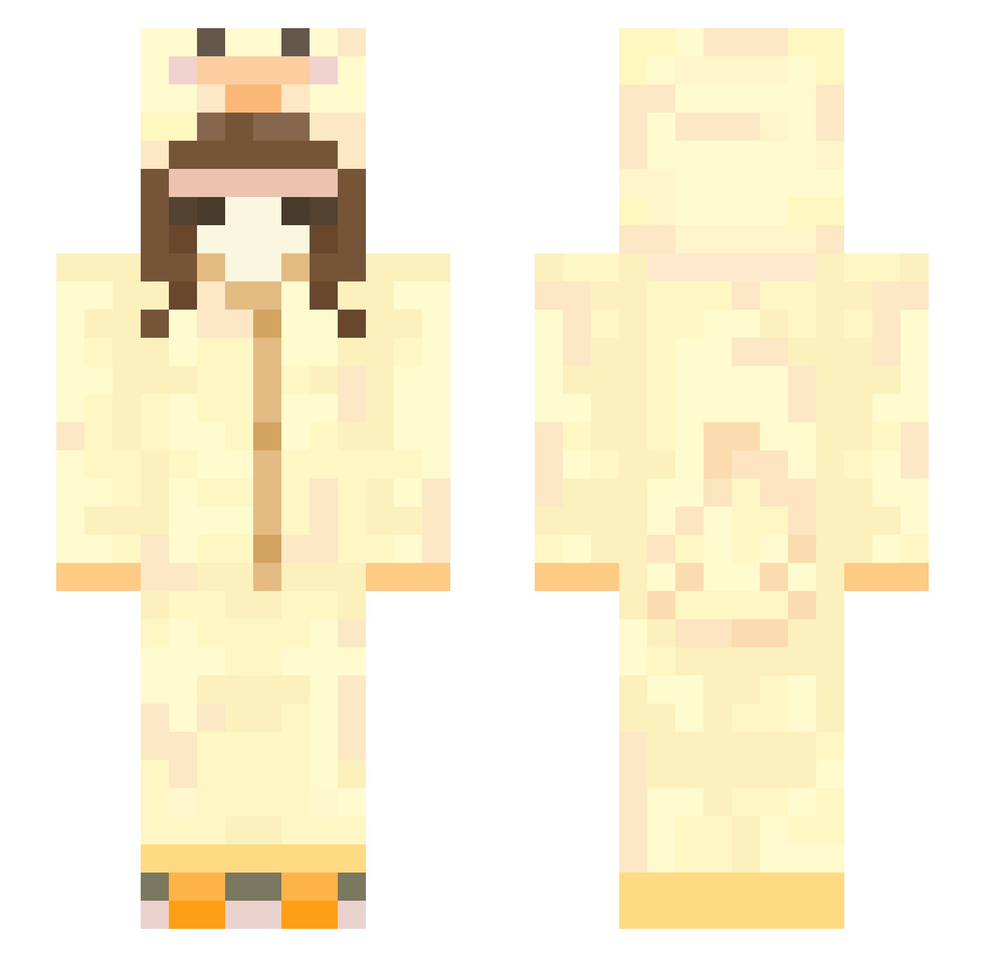 swiftb3 Minecraft skin, front and back view