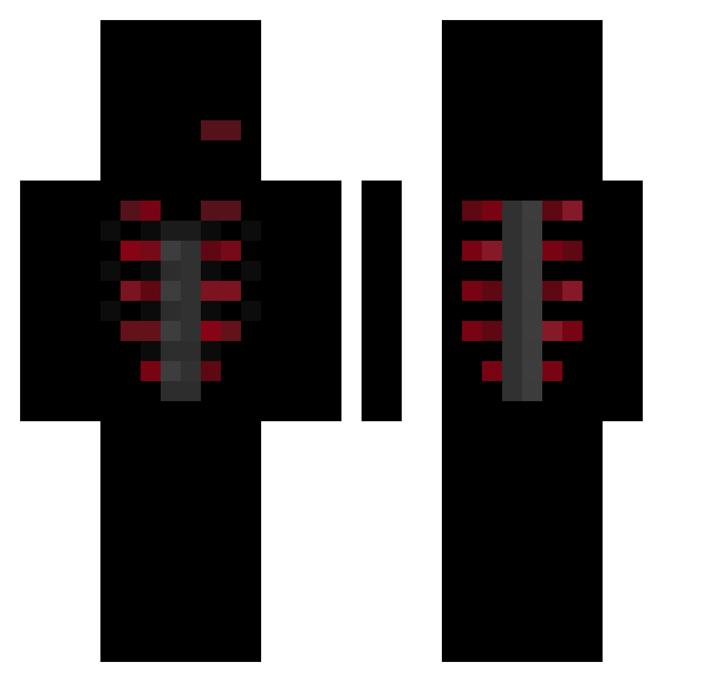 F4zi_ Minecraft skin, front and back view