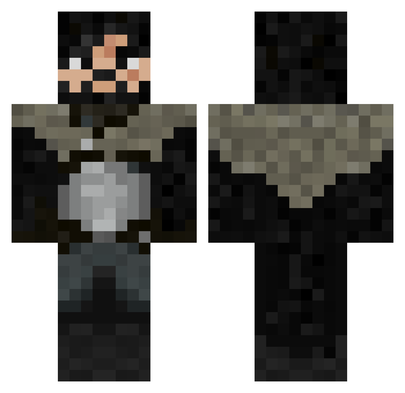 lMarcoo Minecraft skin, front and back view