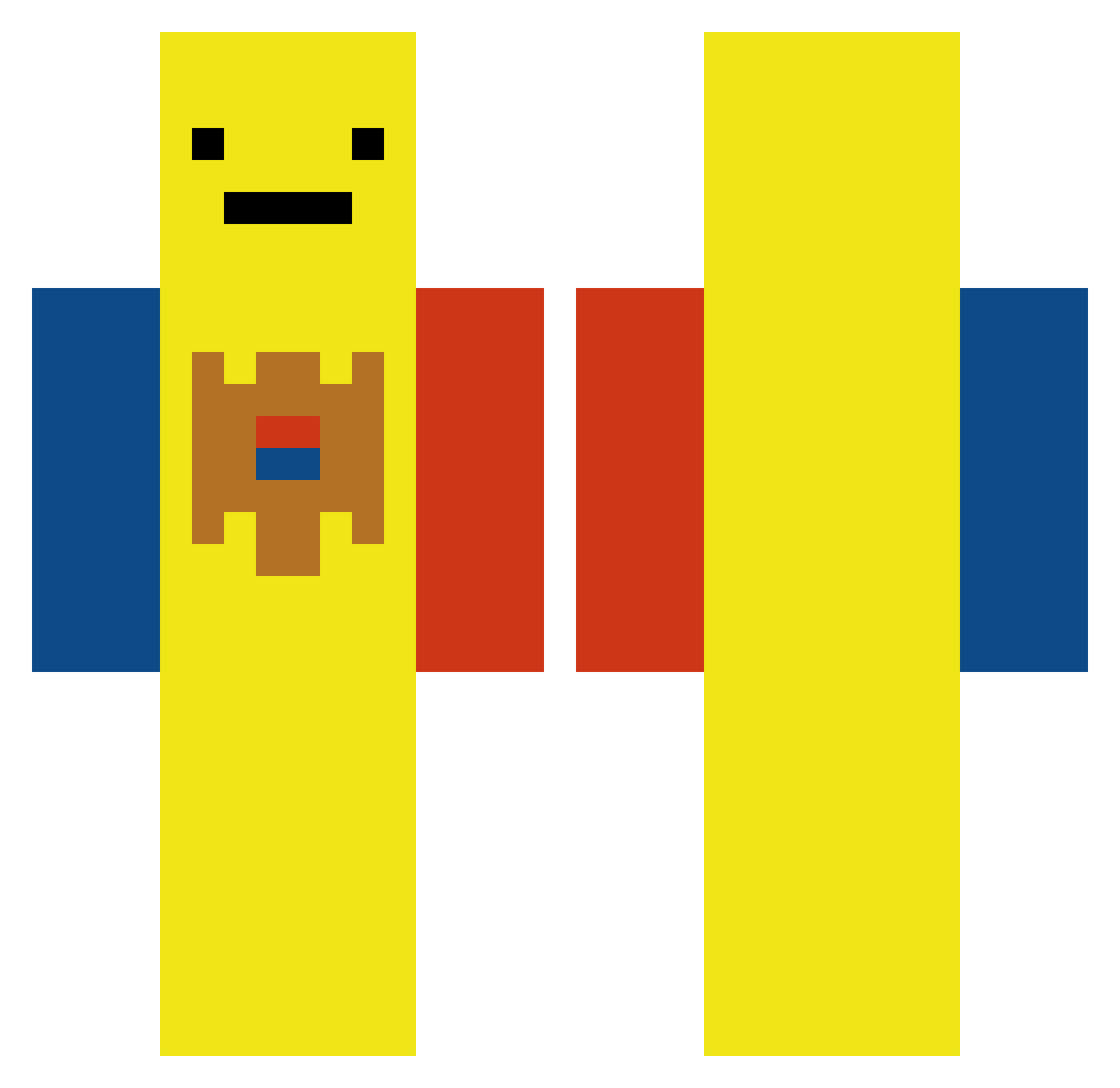 NukiNukiMisaPute Minecraft skin, front and back view