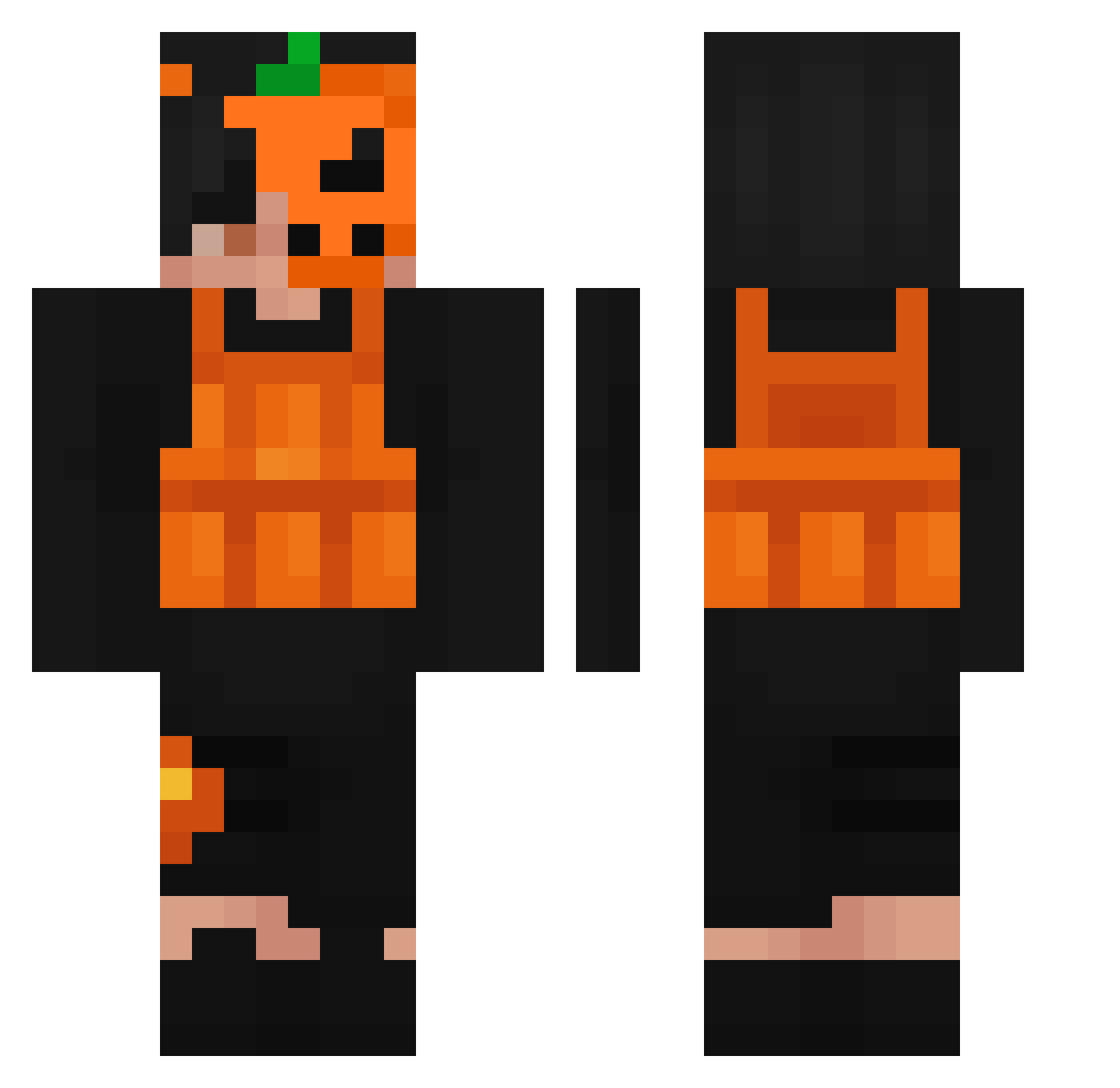 _iLily_ Minecraft skin, front and back view