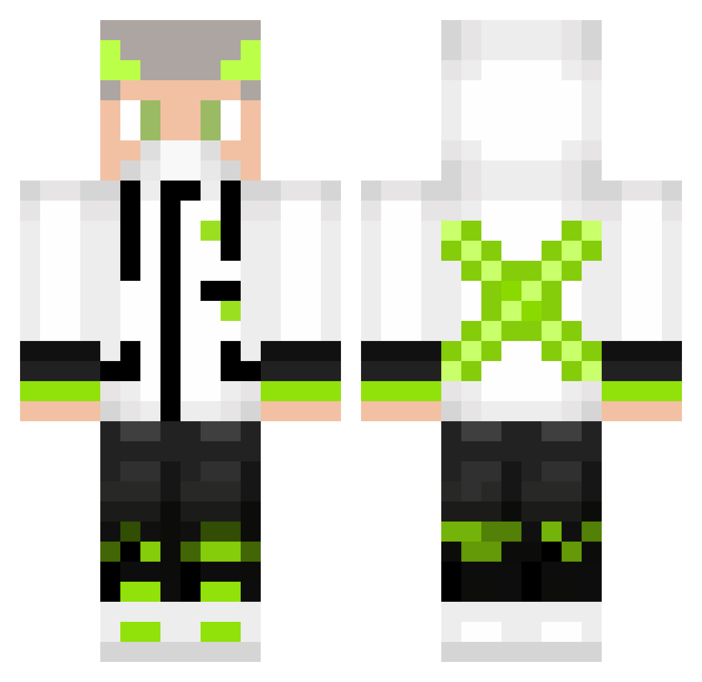 _T0KU_ Minecraft skin, front and back view