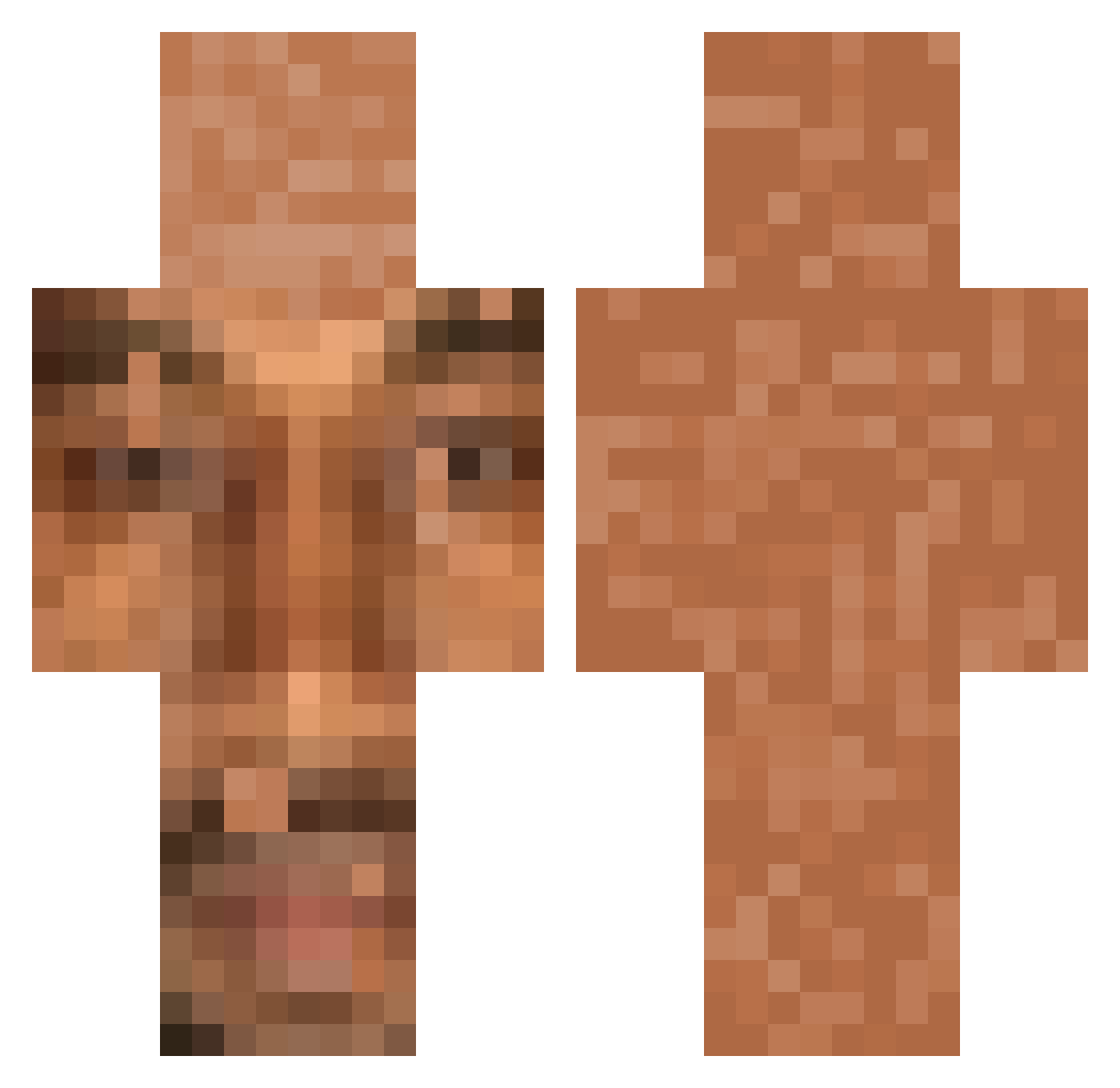 mkelley69 Minecraft skin, front and back view