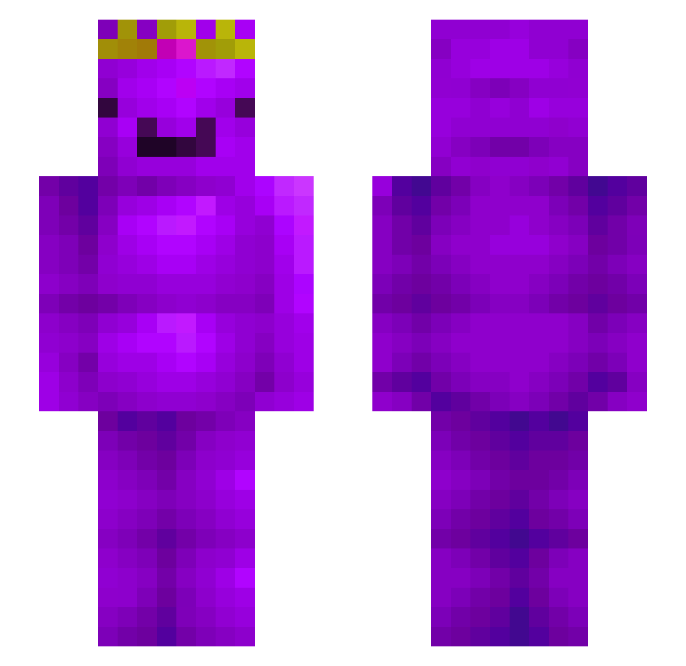 Luca_Prox Minecraft skin, front and back view