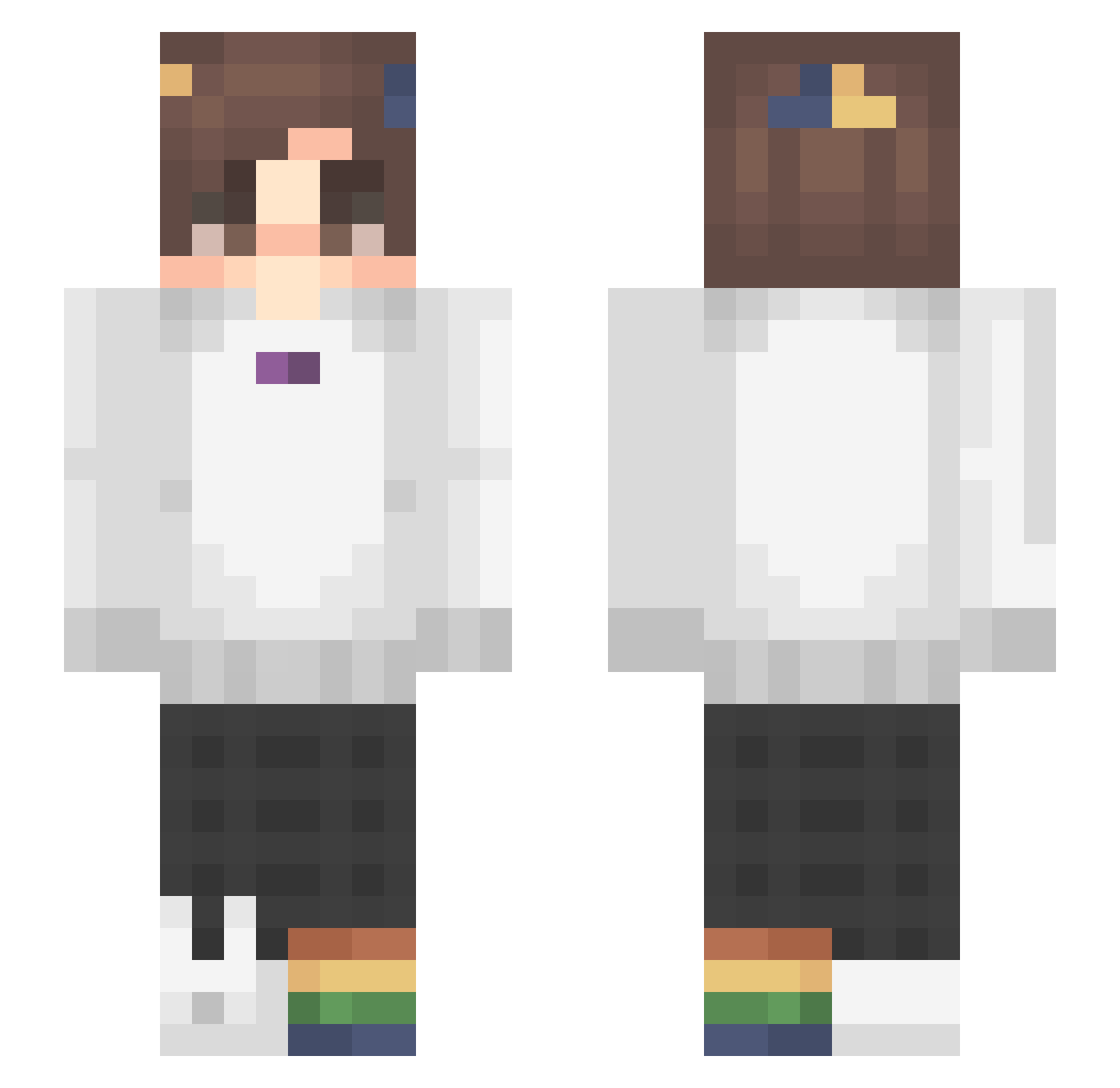 TulioAlberto Minecraft skin, front and back view