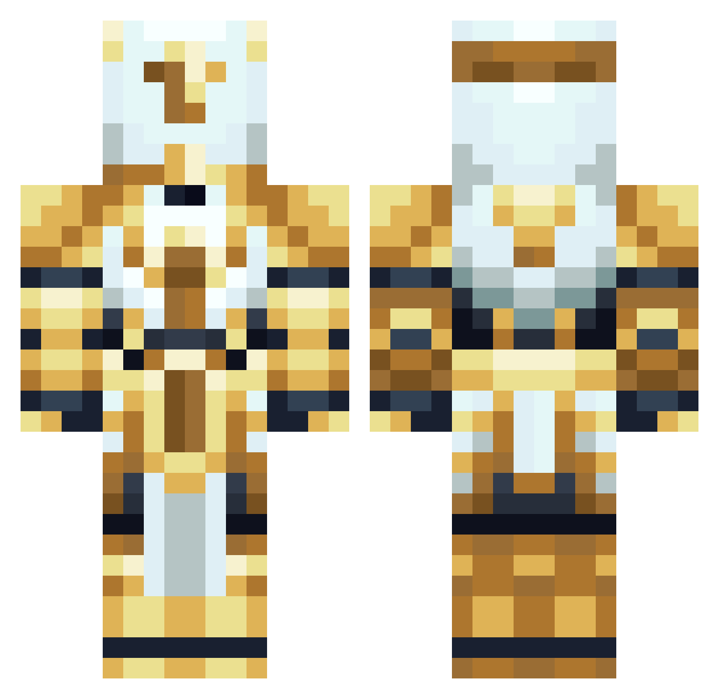 CopperyWand4104 Minecraft skin, front and back view