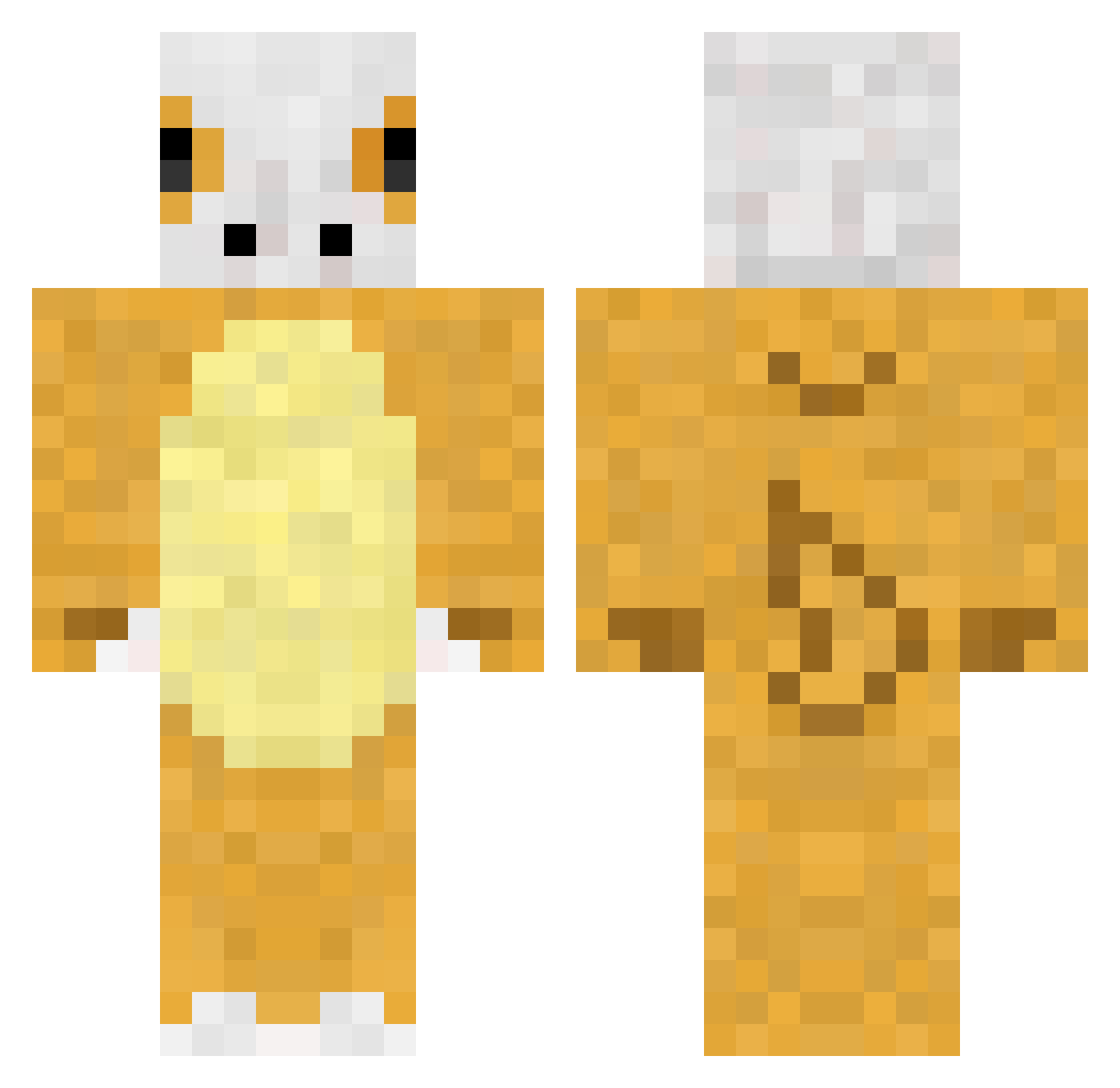 OnlyJefff Minecraft skin, front and back view
