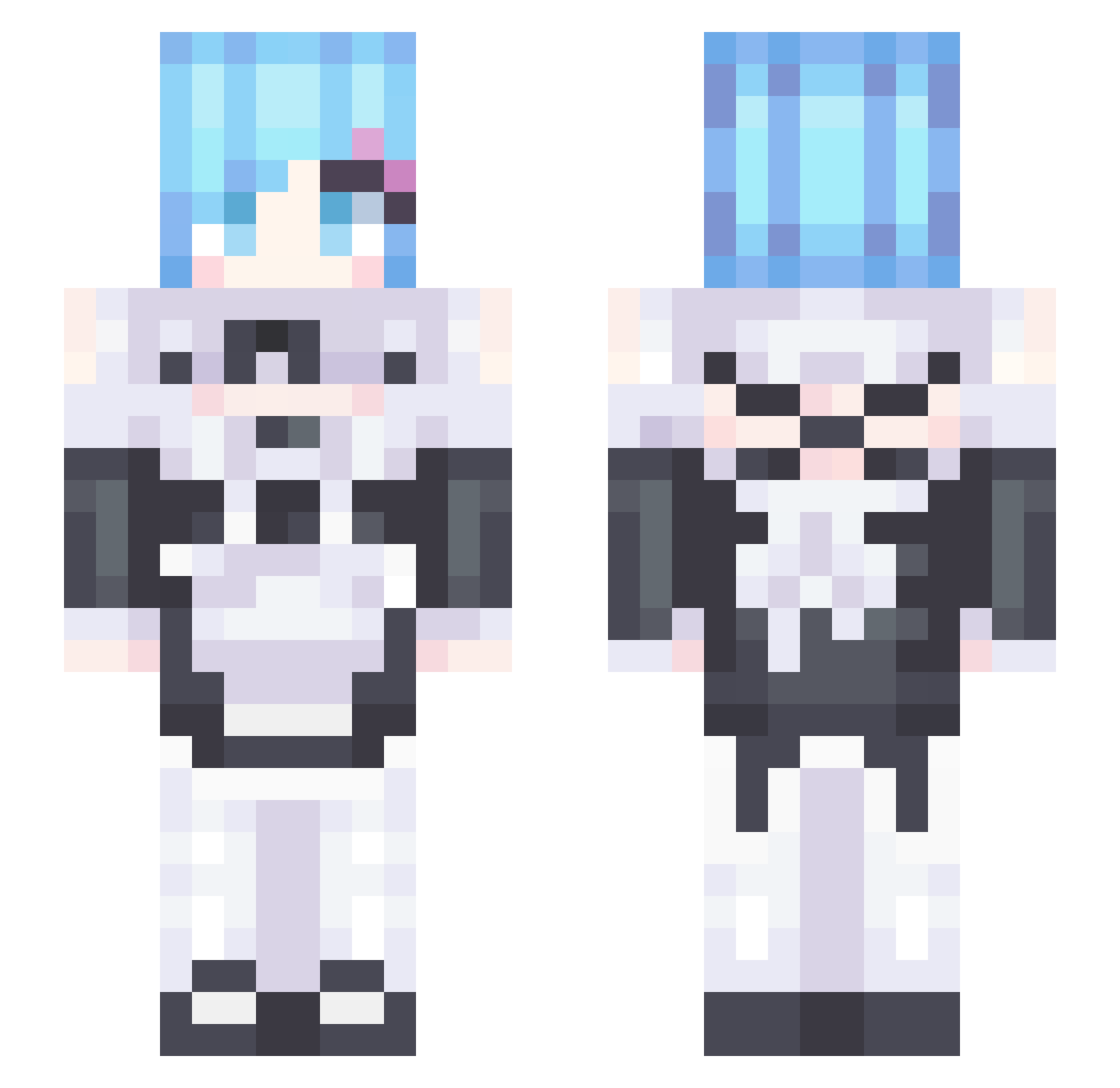 bat_falls Minecraft skin, front and back view