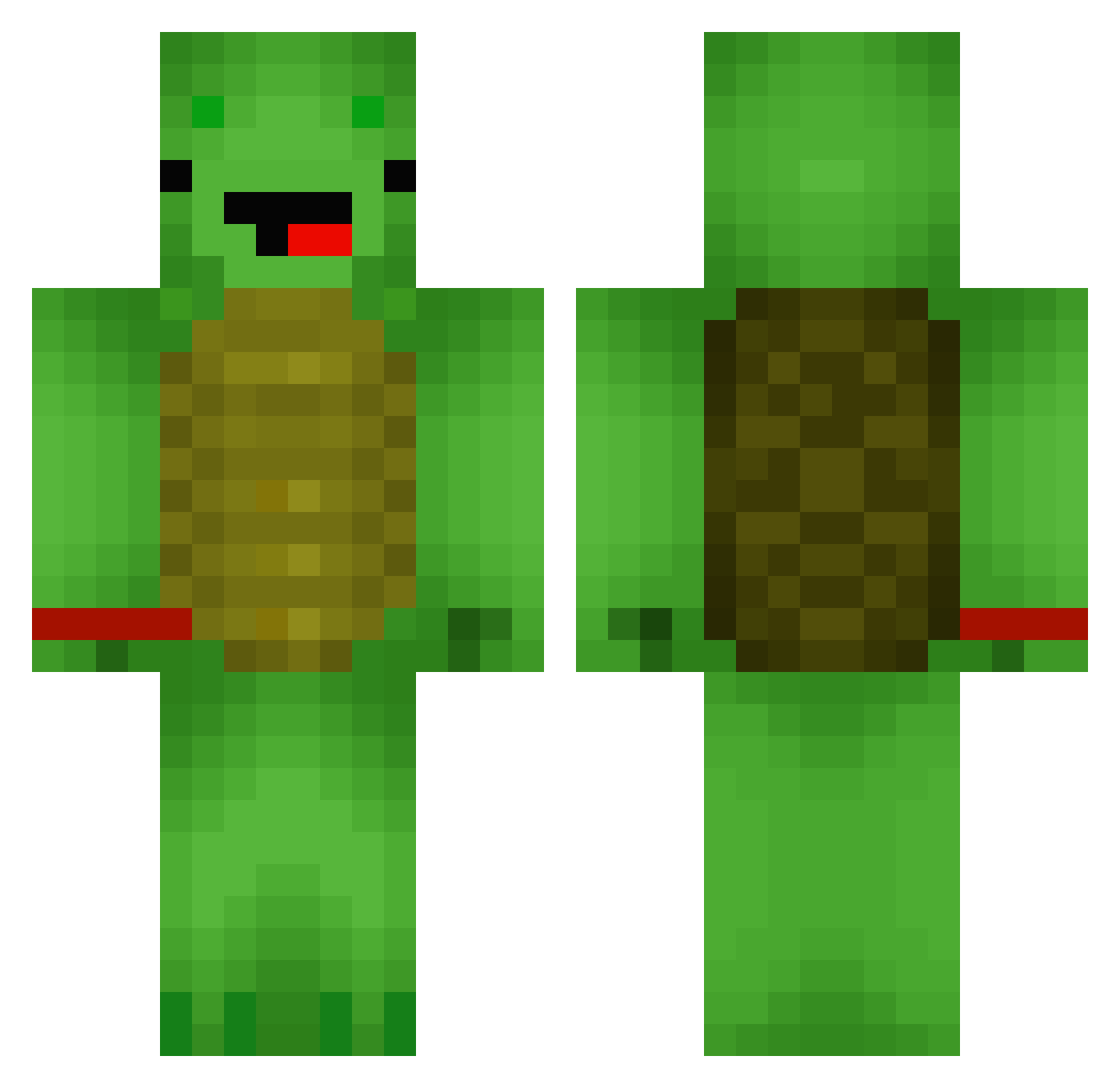 Biggest_Goof Minecraft skin, front and back view