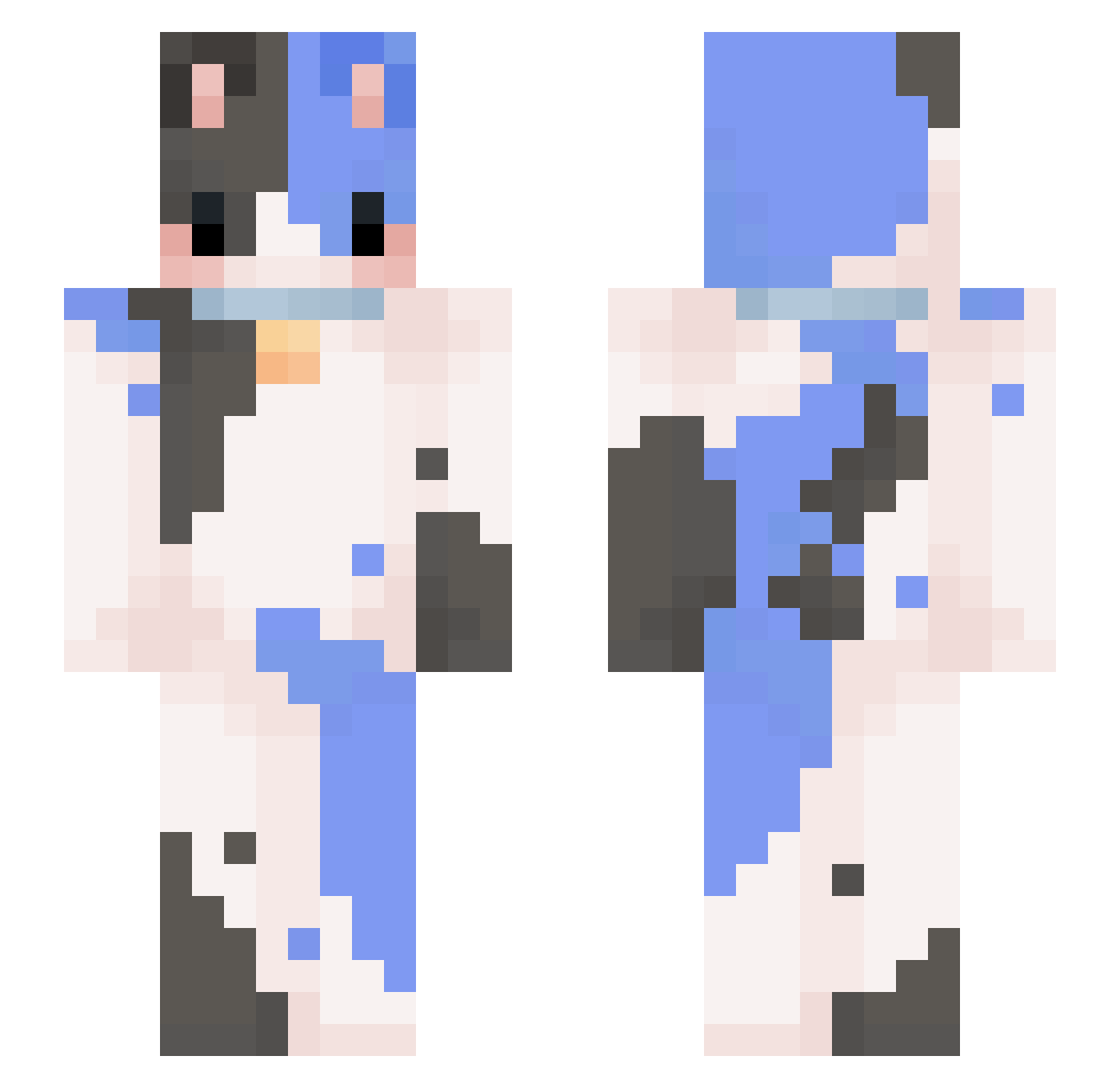 tomo314 Minecraft skin, front and back view