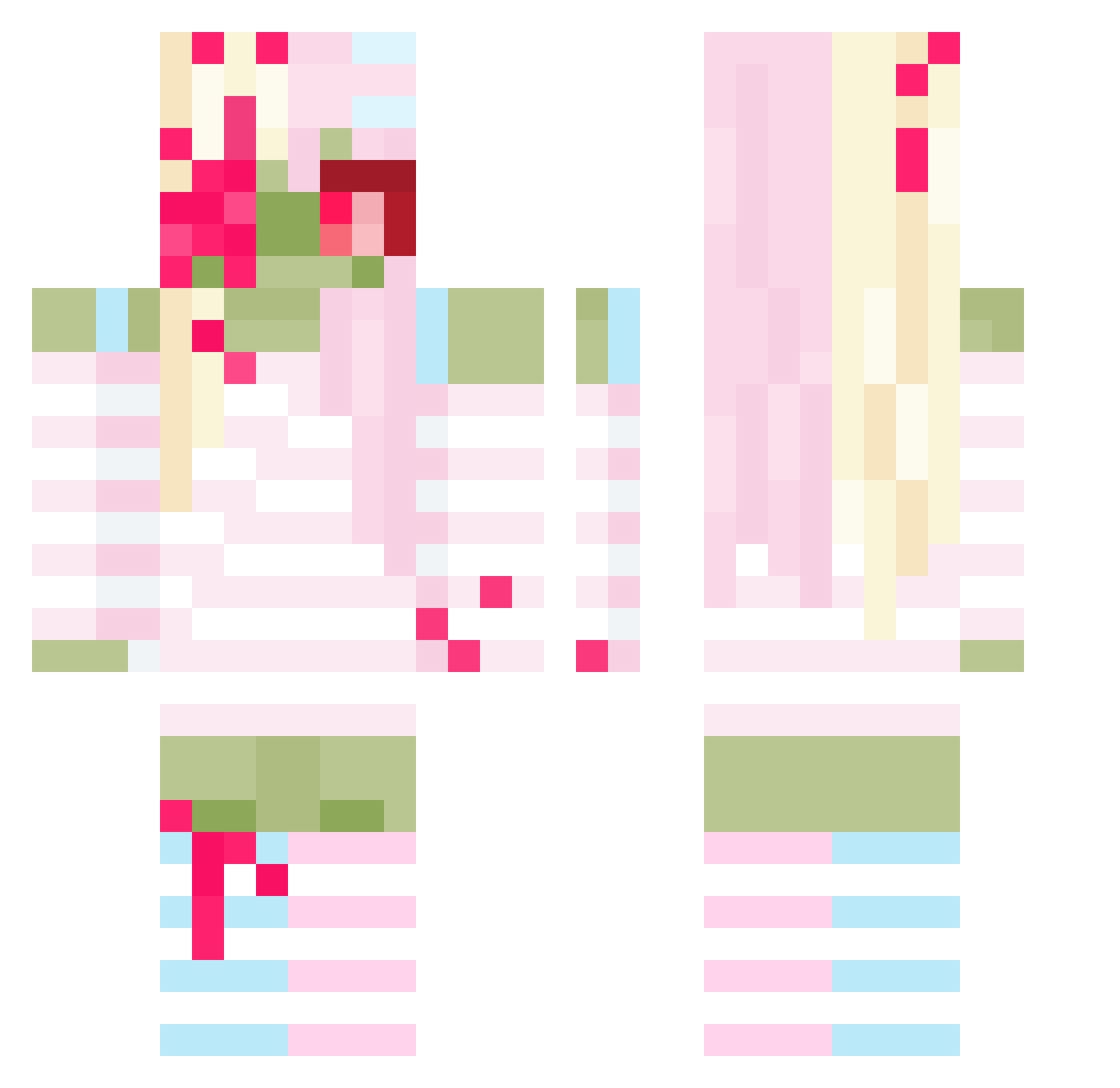 g3n1eisdabest Minecraft skin, front and back view