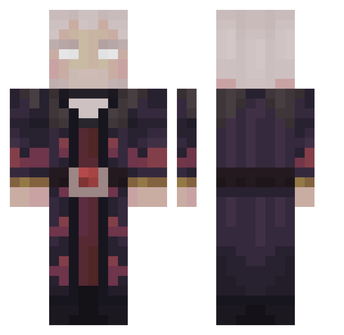 tiwill6525 Minecraft skin, front and back view