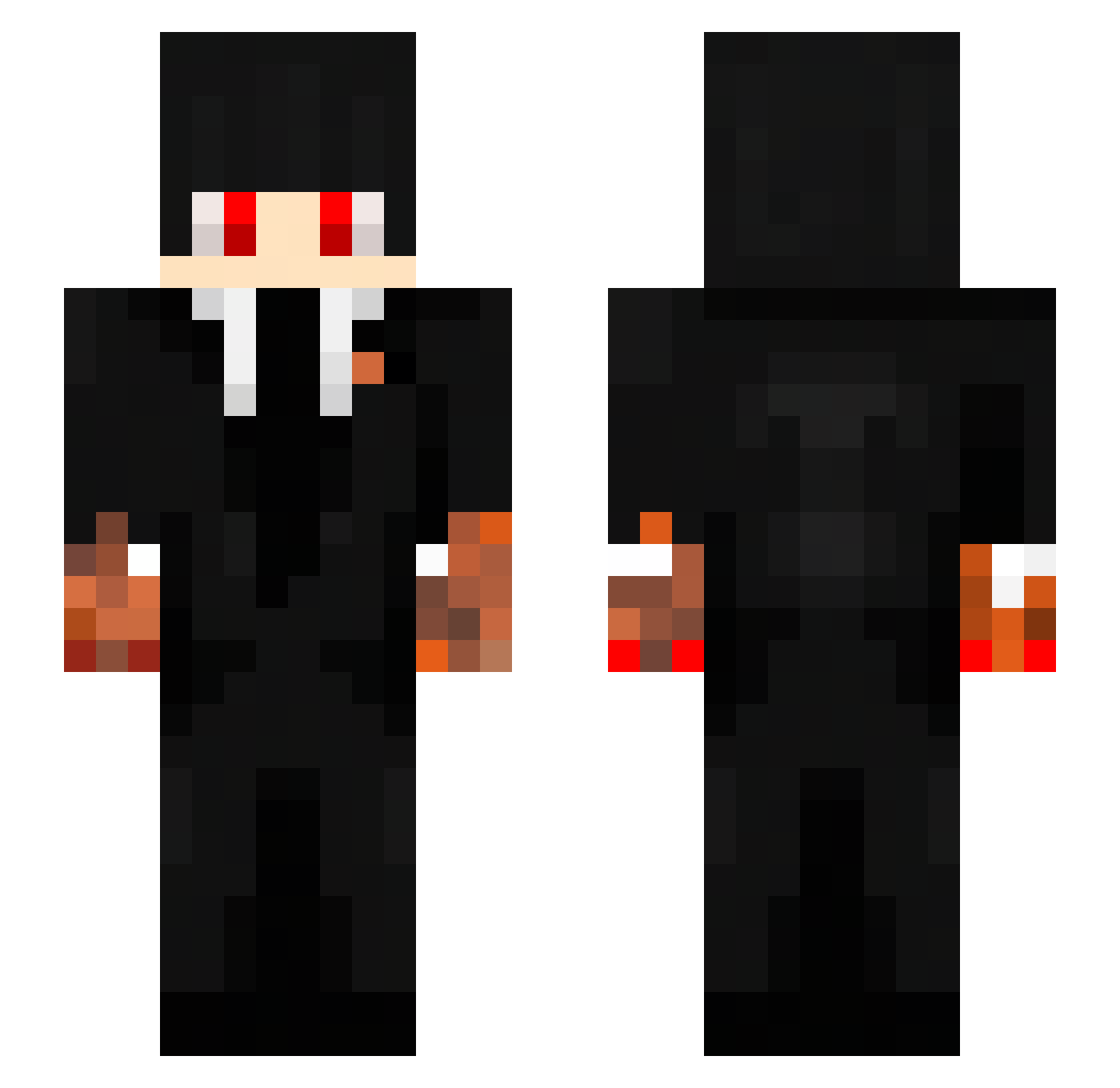 Starlion_OIG Minecraft skin, front and back view