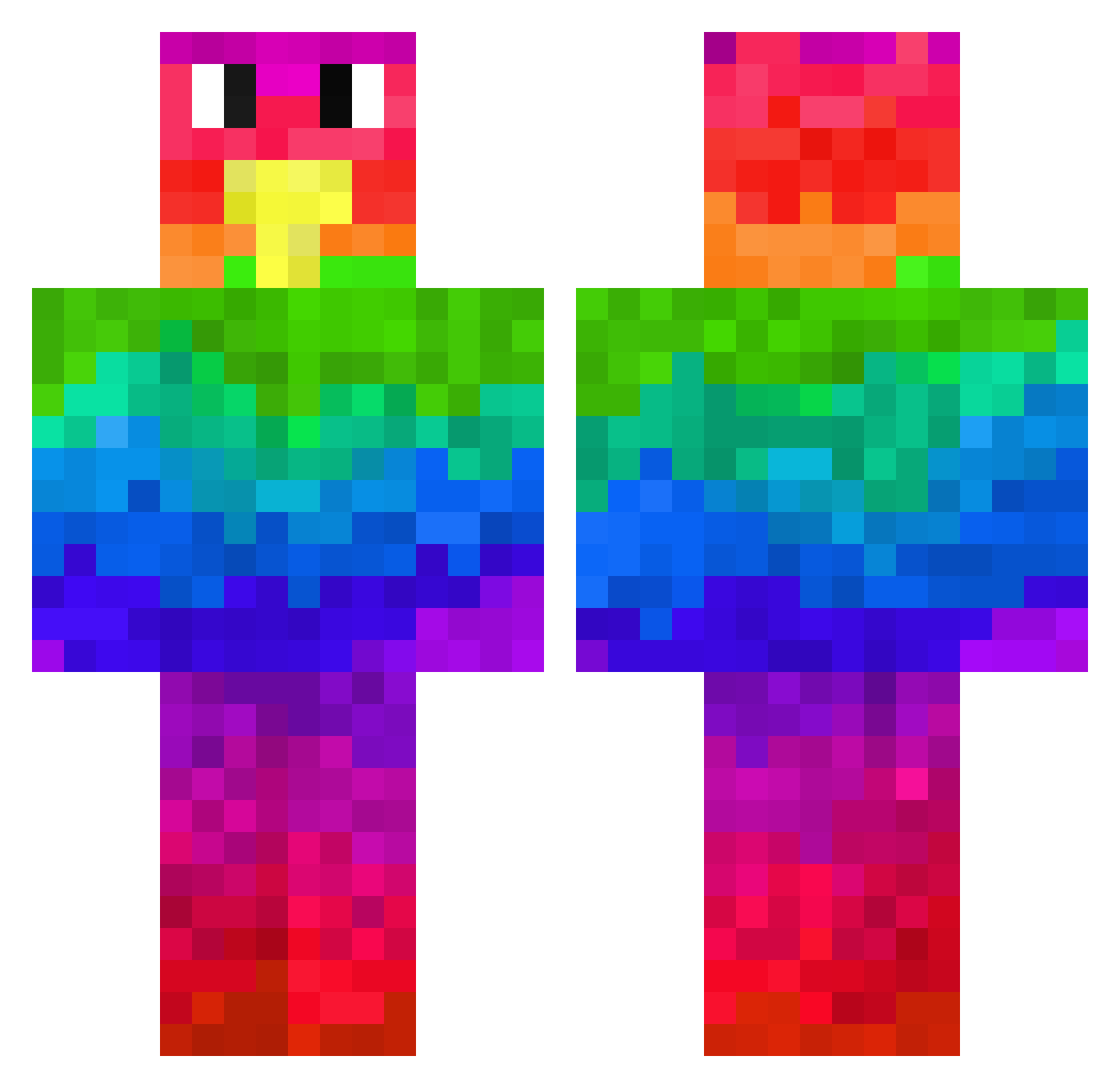 kbecker17 Minecraft skin, front and back view