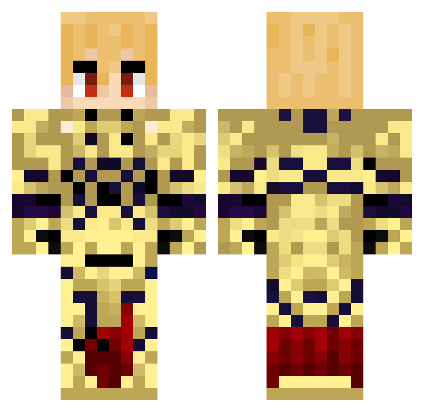 matthewcy Minecraft skin, front and back view