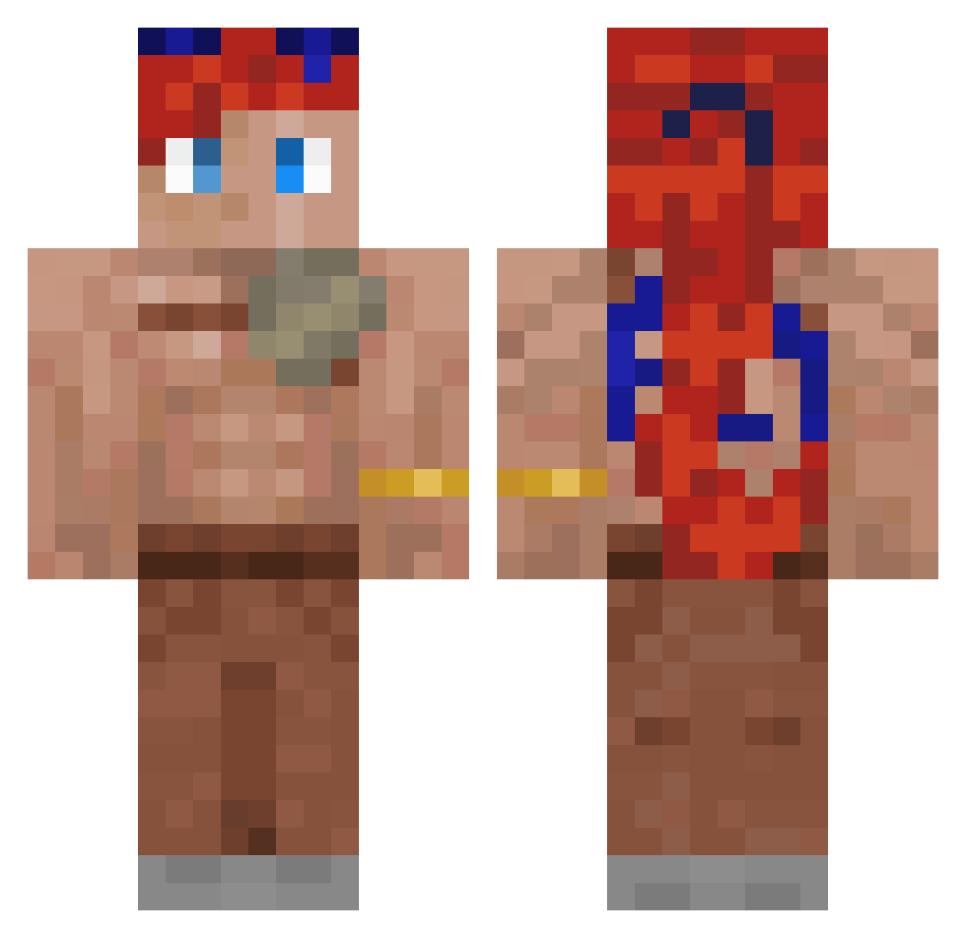 GargoylesSP Minecraft skin, front and back view