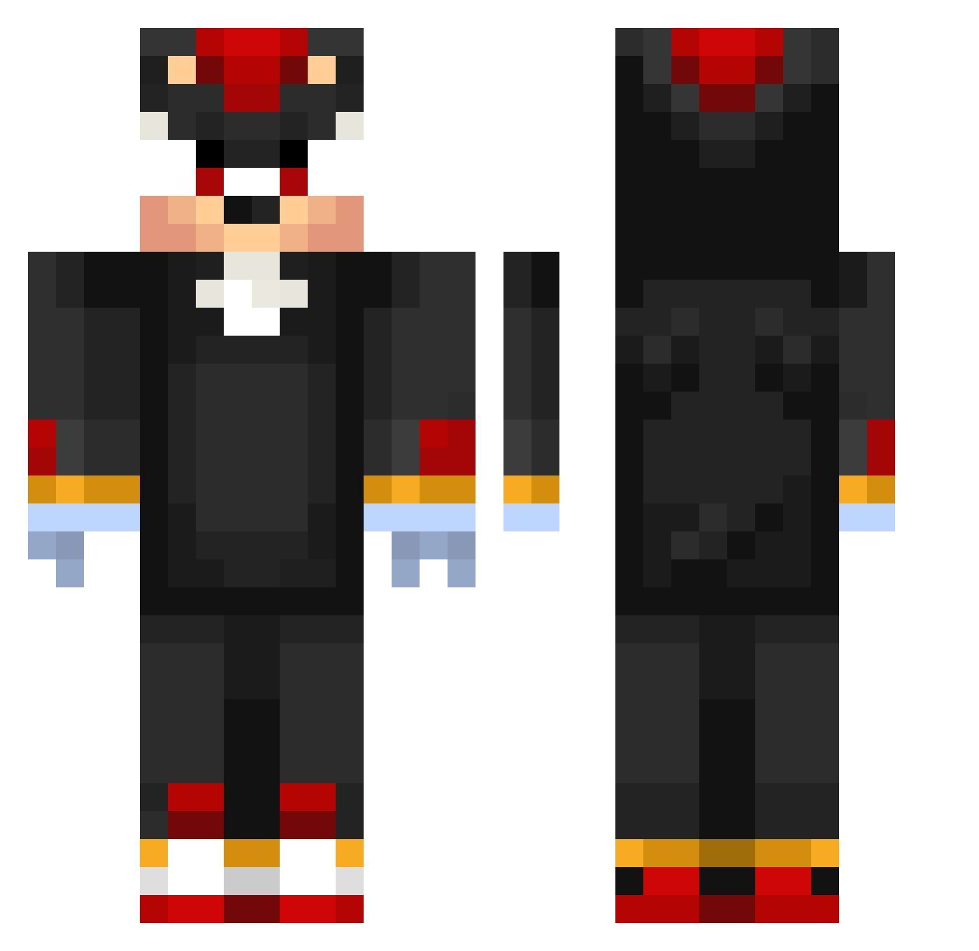 yyyaannn Minecraft skin, front and back view