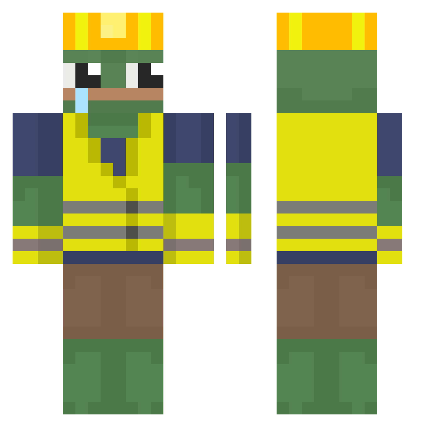 rioval_ Minecraft skin, front and back view