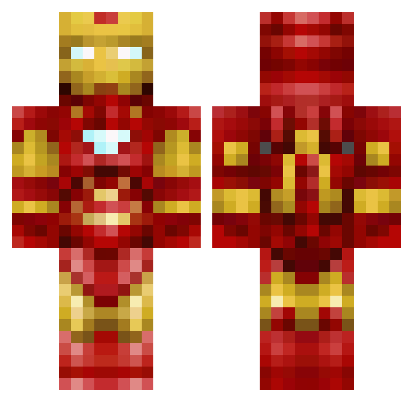 URUMIN Minecraft skin, front and back view