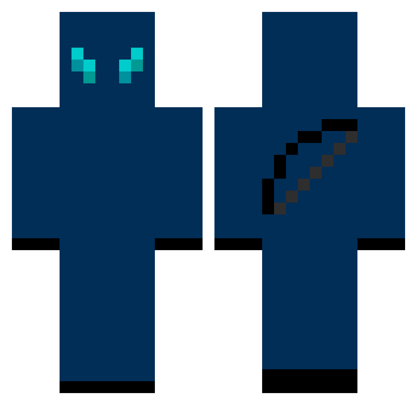 Dr_Sapirstein Minecraft skin, front and back view
