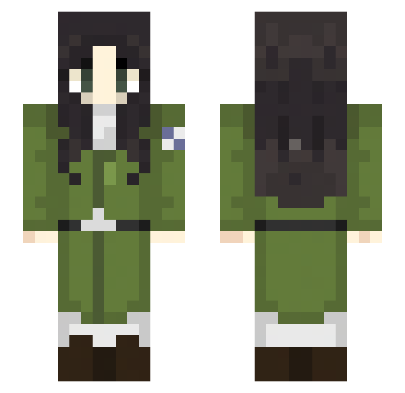 Ul_Tim33 Minecraft skin, front and back view