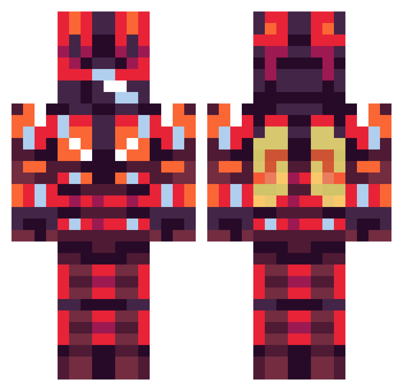 Musqoitu59 Minecraft skin, front and back view