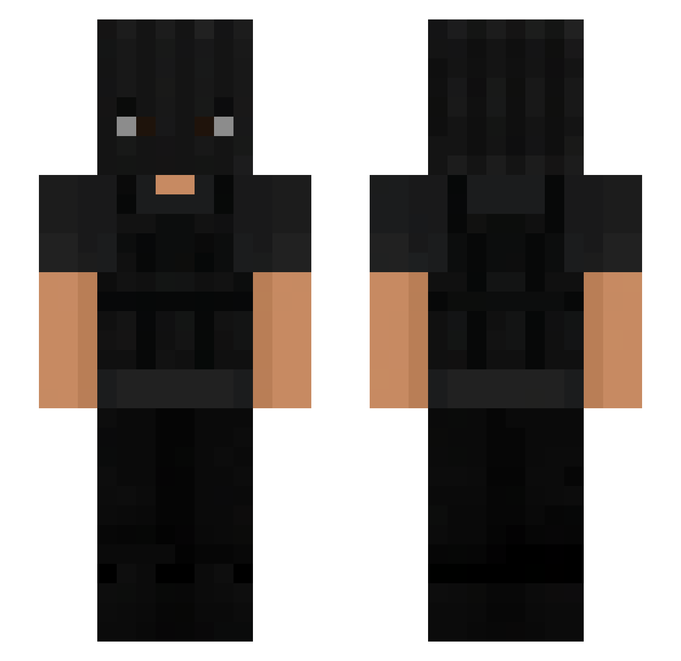 iDemonPT Minecraft skin, front and back view