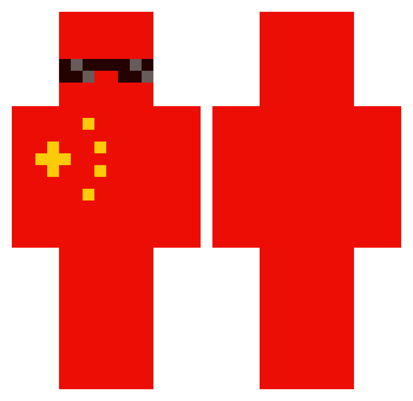 HL2005 Minecraft skin, front and back view