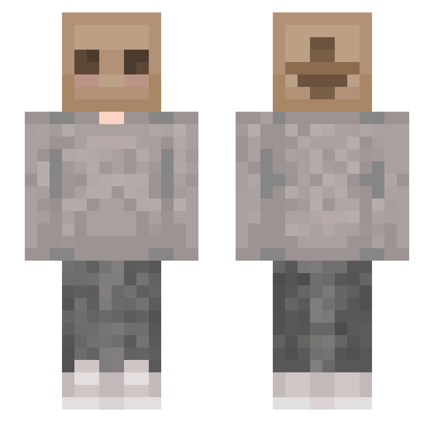 elitepanter09 Minecraft skin, front and back view