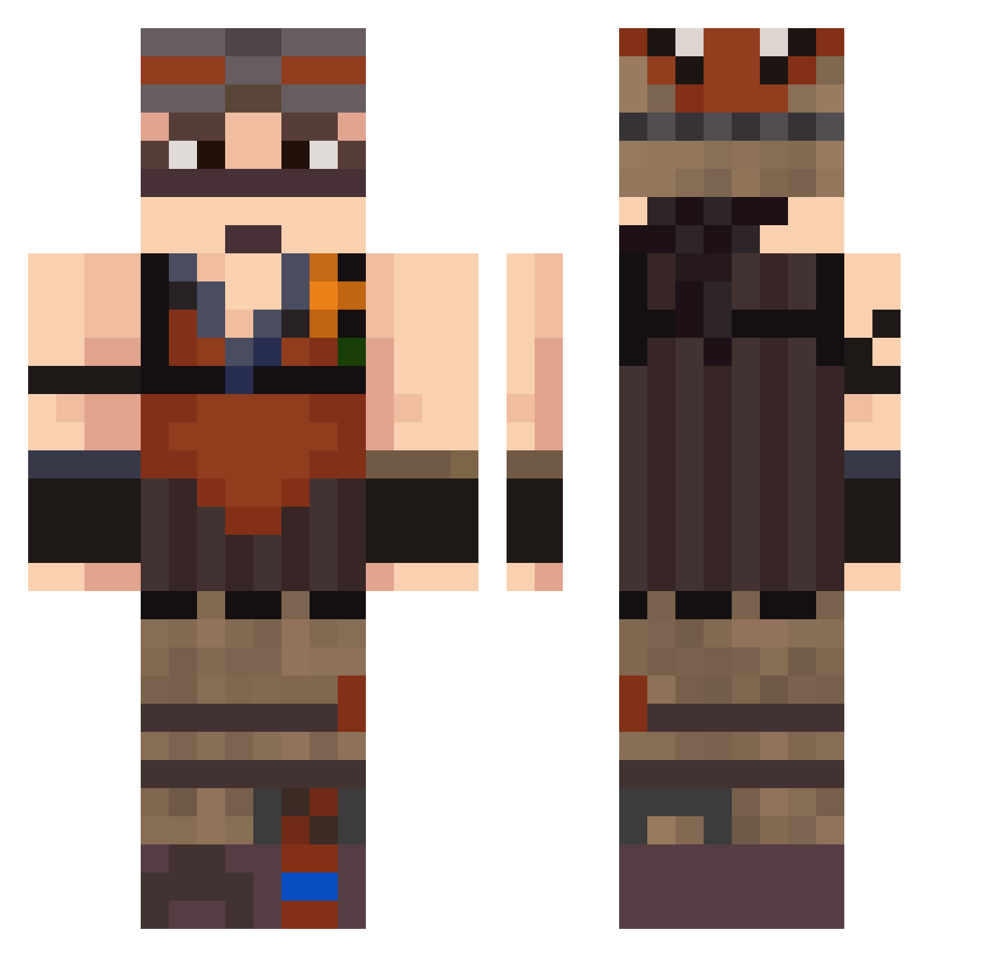 piqwpy_0812 Minecraft skin, front and back view