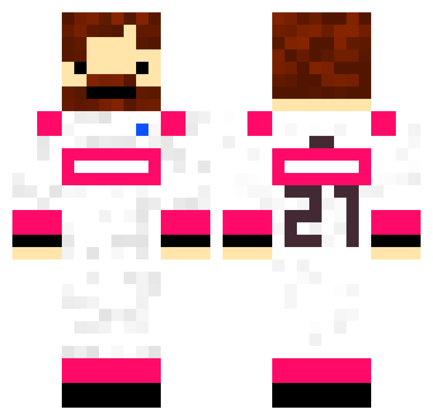 Chamomile_T Minecraft skin, front and back view