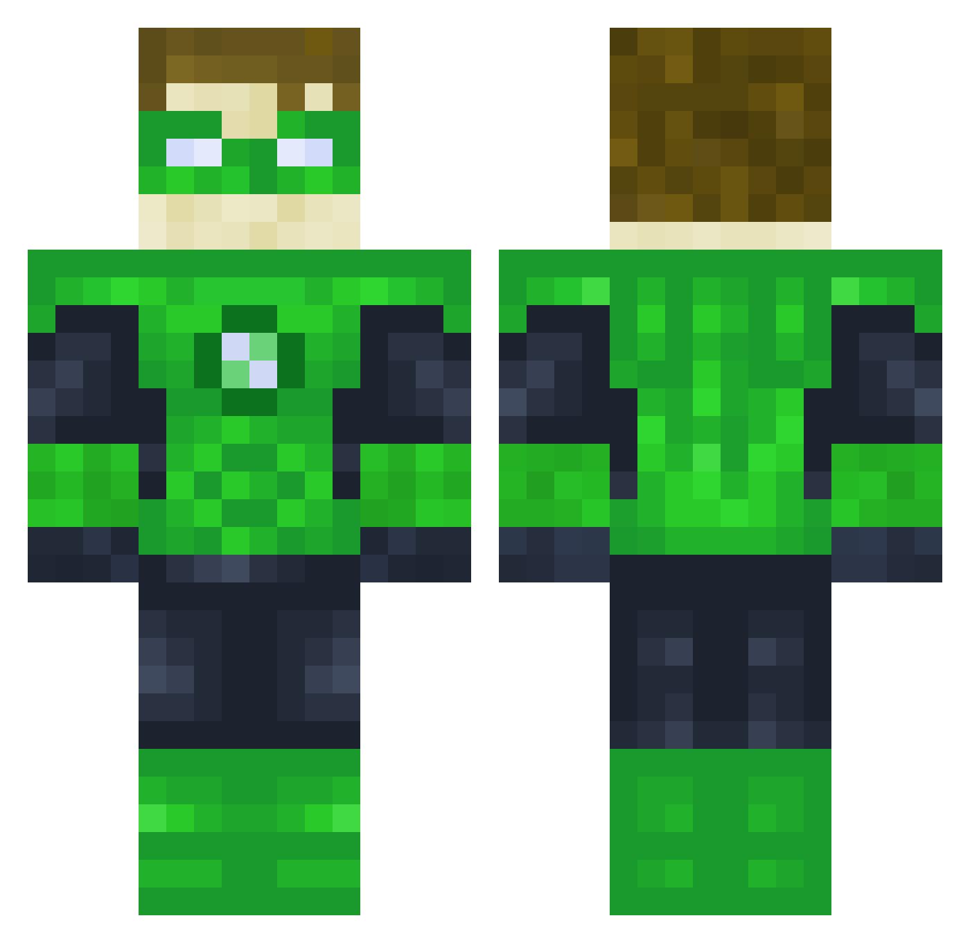 NaRoDu Minecraft skin, front and back view