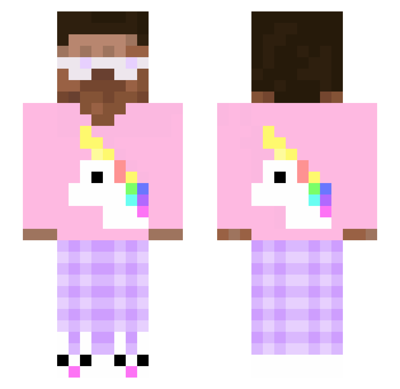 NOTMystify_ Minecraft skin, front and back view